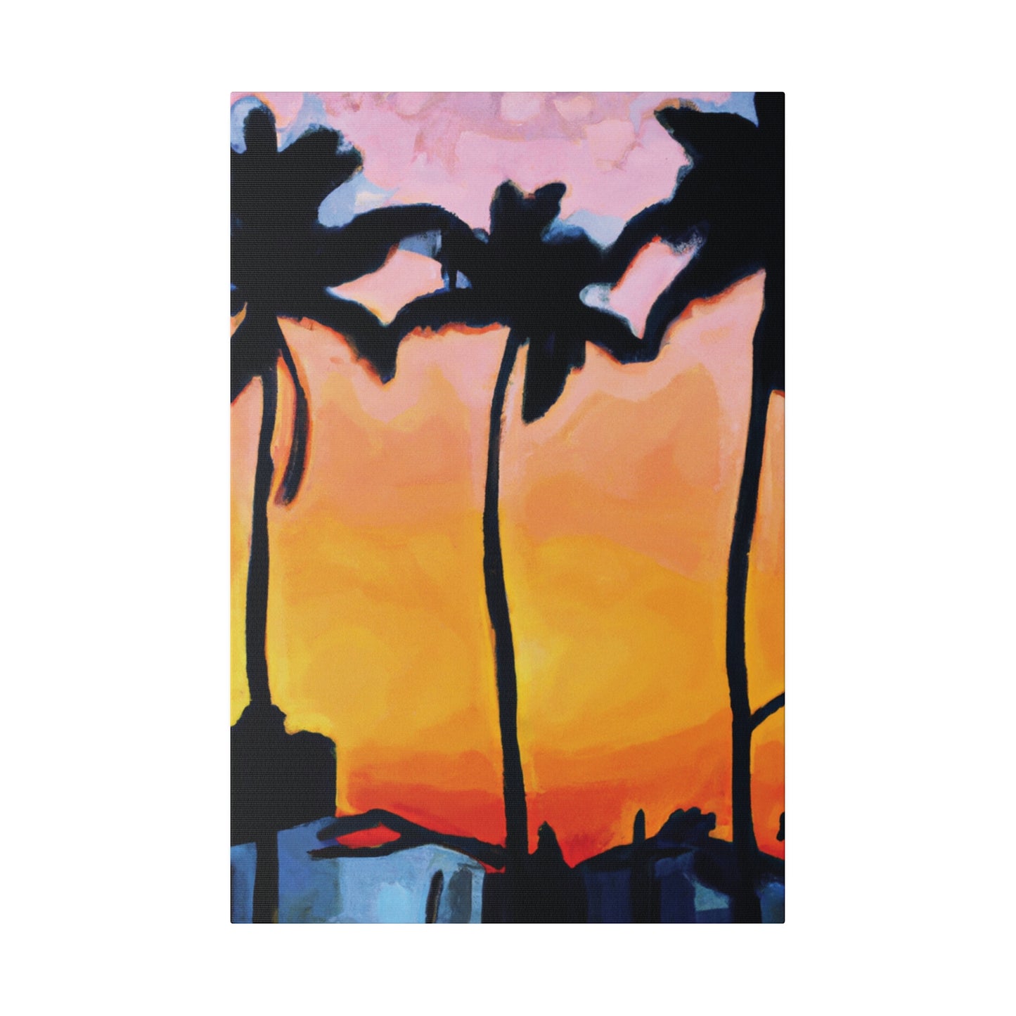 9545F - Miami Beach Sunset Painting Print | Miami | Beach | Sunset | Poster | Home Decor | Wall Art | Canvas