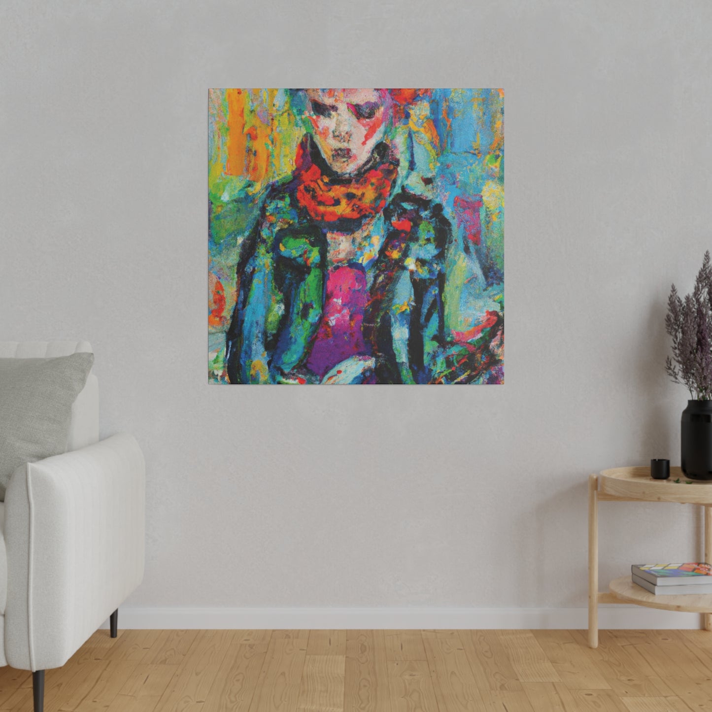 9432X - Rockstar Oil Painting Style Print | Poster | Home Decor | Wall Art | Music Art | Canvas