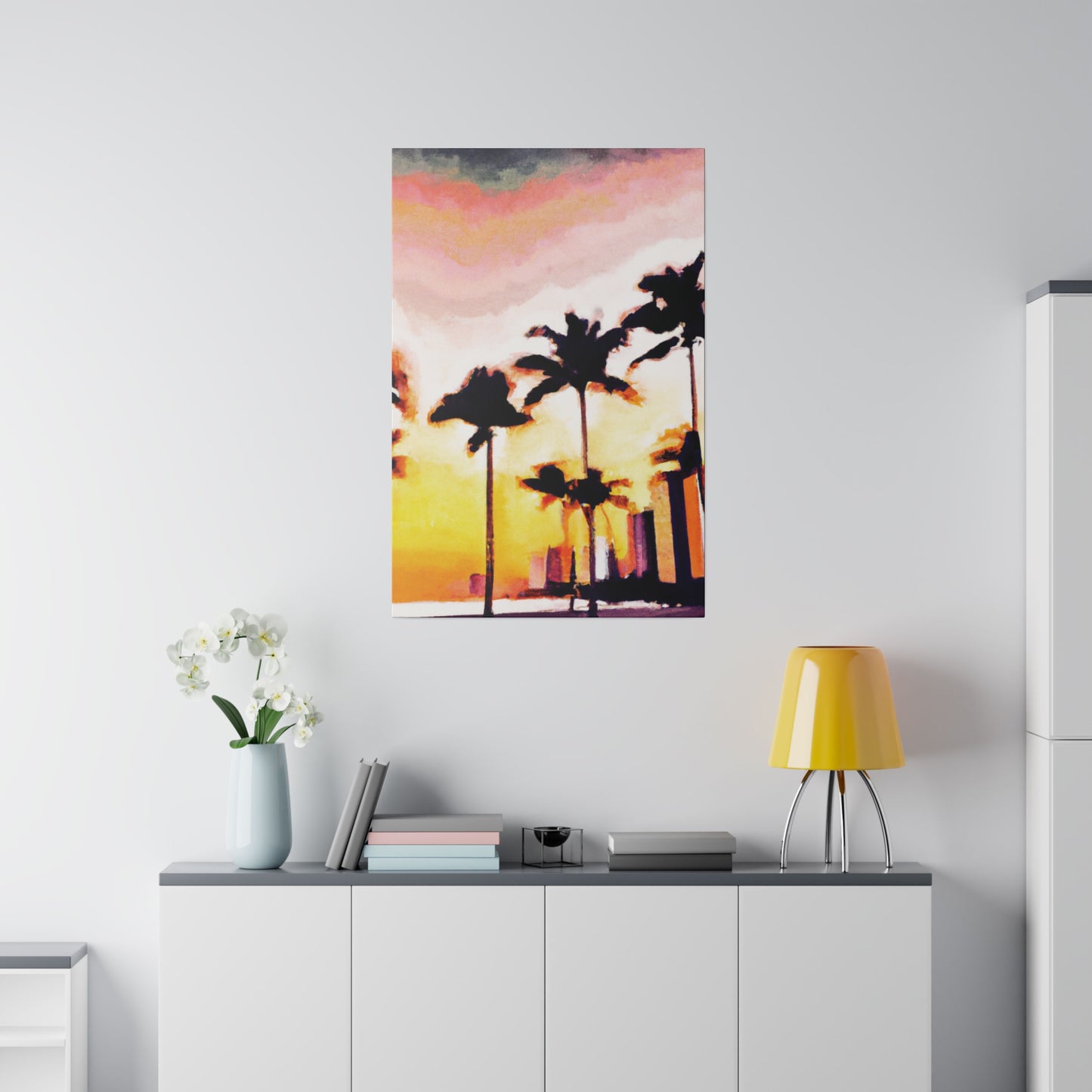 8005X - Miami Beach Sunset Painting Print | Miami | Beach | Sunset | Poster | Home Decor | Wall Art | Canvas