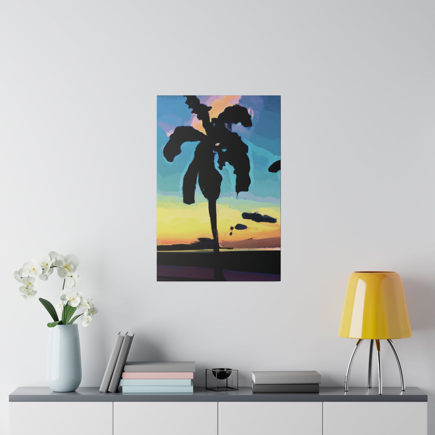 3232A - Miami Beach Sunset Painting Print | Miami | Beach | Sunset | Poster | Home Decor | Wall Art | Canvas