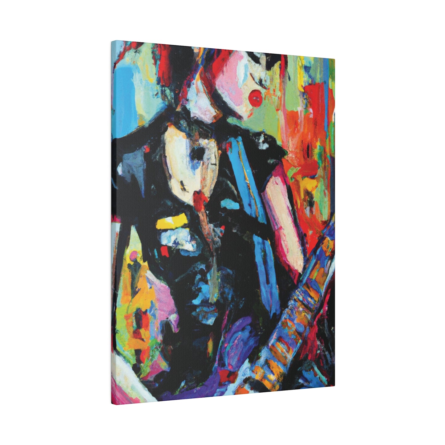 703H - Rockstar Oil Painting Style Print | Poster | Home Decor | Wall Art | Music Art | Canvas