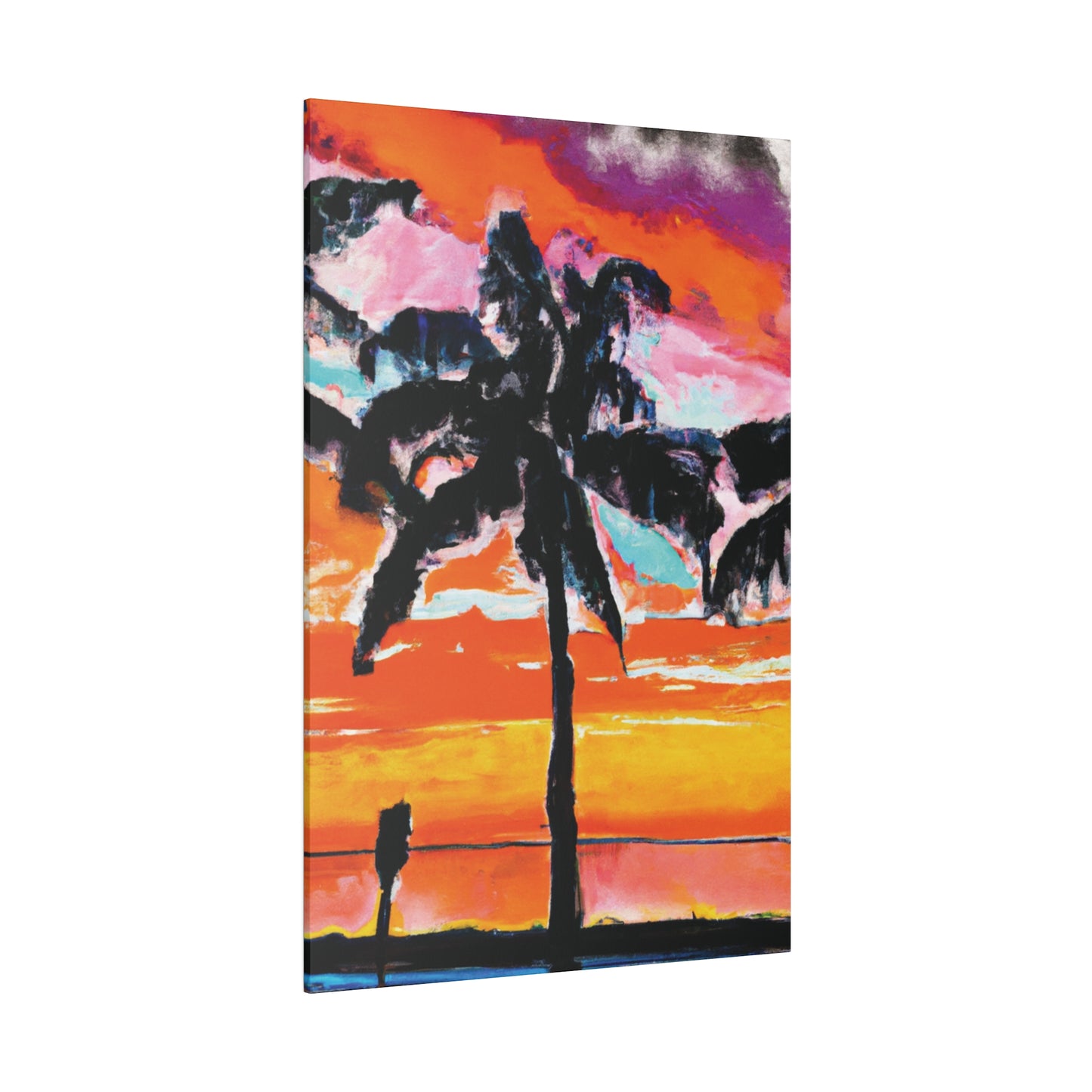 8371S - Miami Beach Sunset Painting Print | Miami | Beach | Sunset | Poster | Home Decor | Wall Art | Canvas