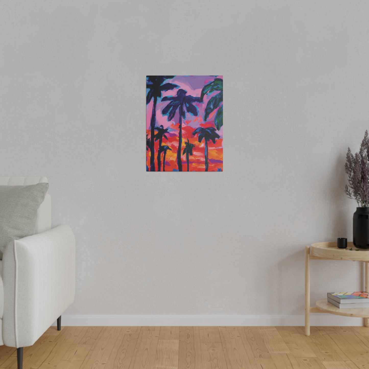 4754Q - Miami Beach Sunset Painting Print | Miami | Beach | Sunset | Poster | Home Decor | Wall Art | Canvas