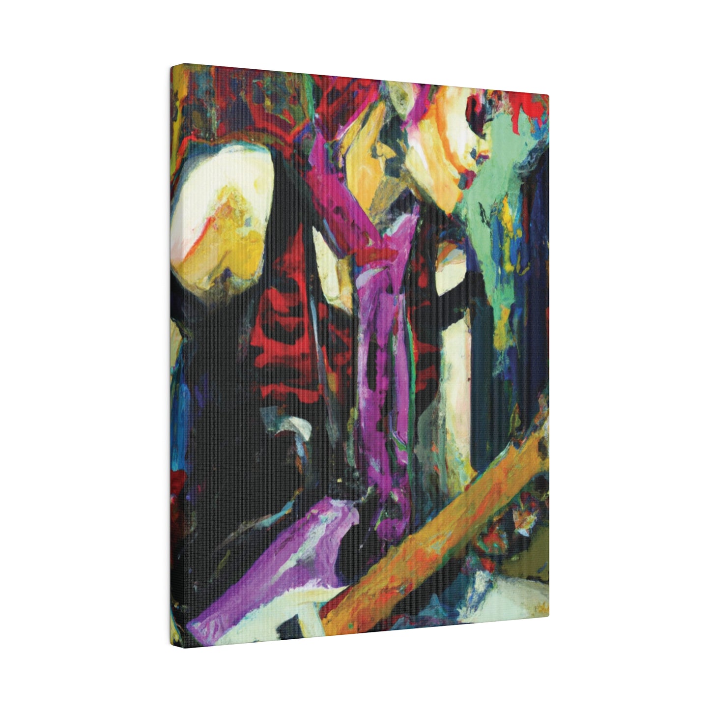 9704G - Rockstar Oil Painting Style Print | Poster | Home Decor | Wall Art | Music Art | Canvas