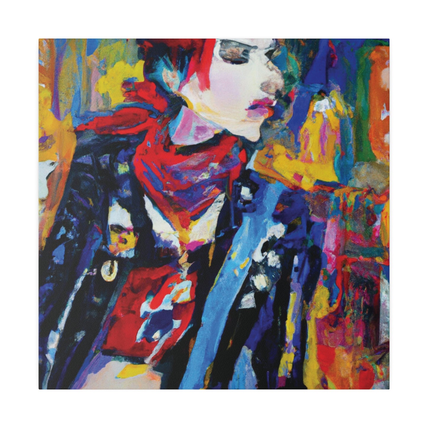 8996X - Rockstar Oil Painting Style Print | Poster | Home Decor | Wall Art | Music Art | Canvas
