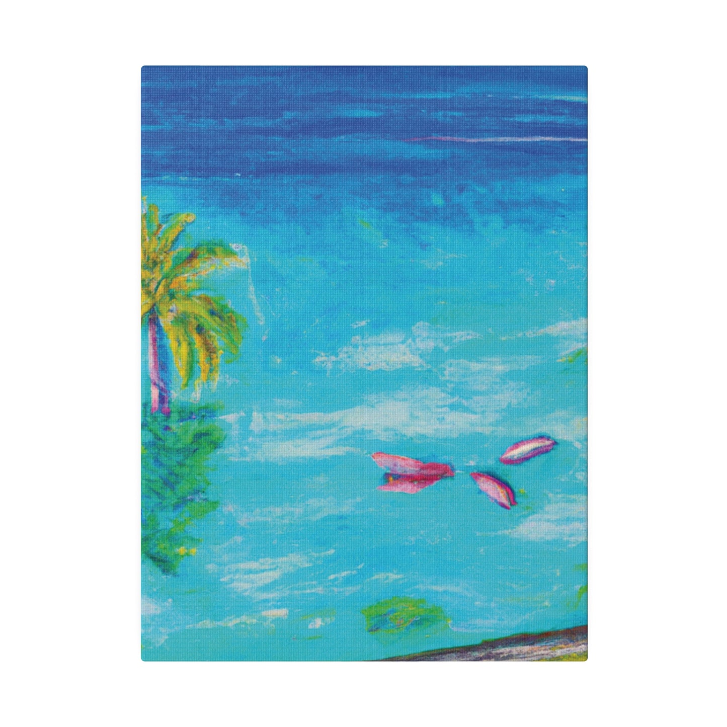 9387Q - Bahamas Ocean Painting Print | Bahamas | Ocean | Beach | Poster | Home Decor | Wall Art | Canvas