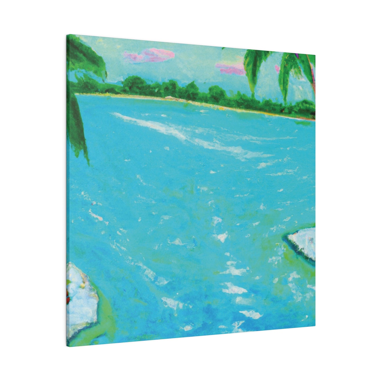 6527F - Bahamas Ocean Painting Print | Bahamas | Ocean | Beach | Poster | Home Decor | Wall Art | Canvas