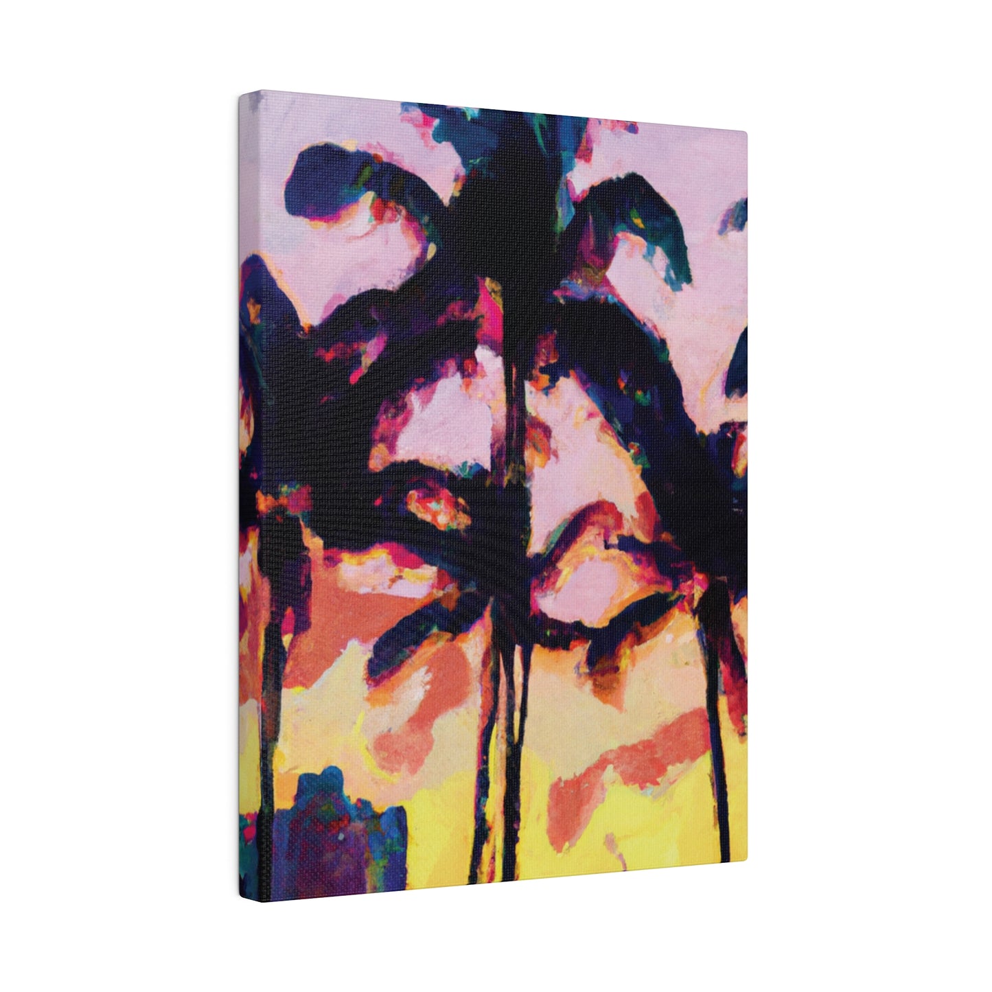 3398S - Miami Beach Sunset Painting Print | Miami | Beach | Sunset | Poster | Home Decor | Wall Art | Canvas