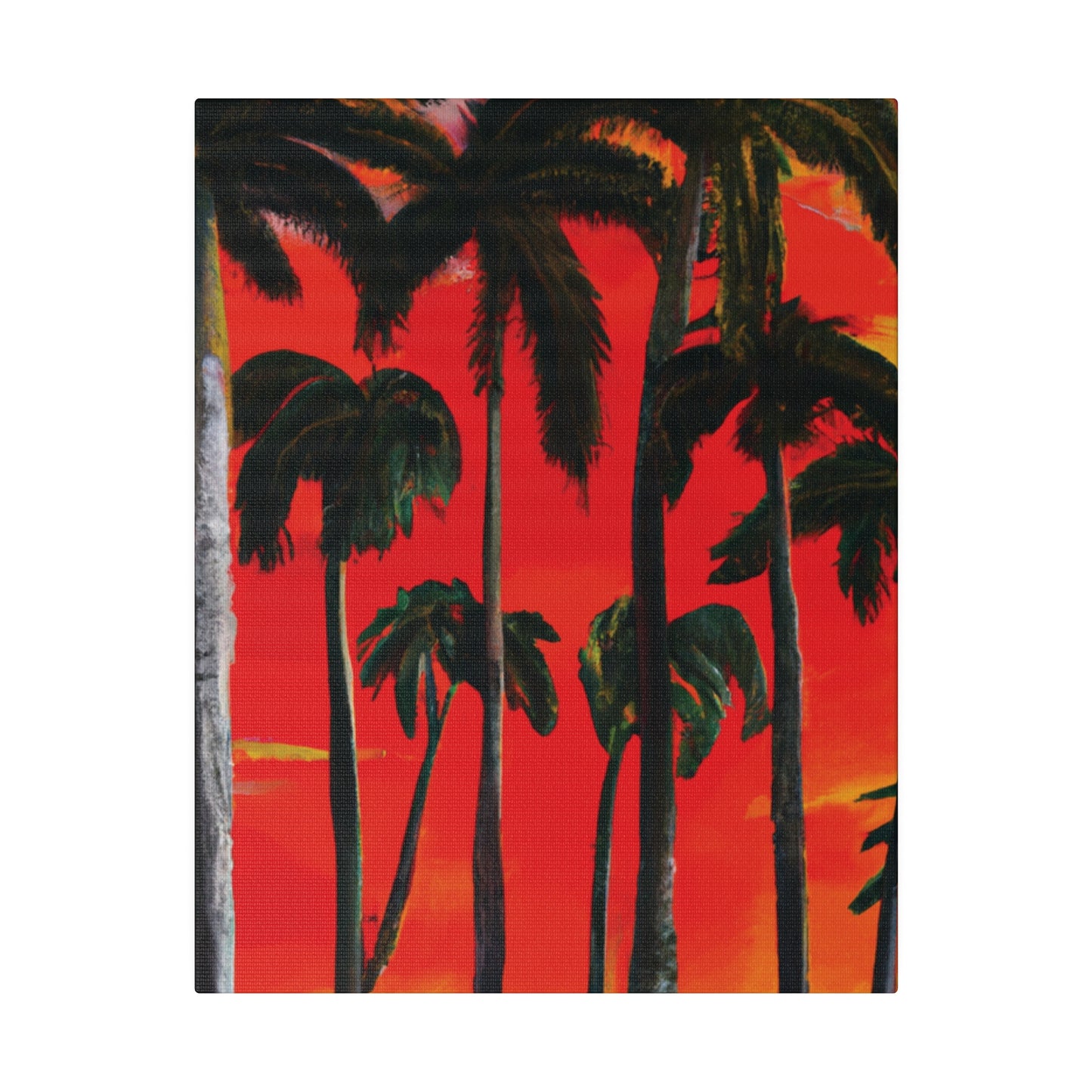 4286K - Miami Beach Sunset Painting Print | Miami | Beach | Sunset | Poster | Home Decor | Wall Art | Canvas