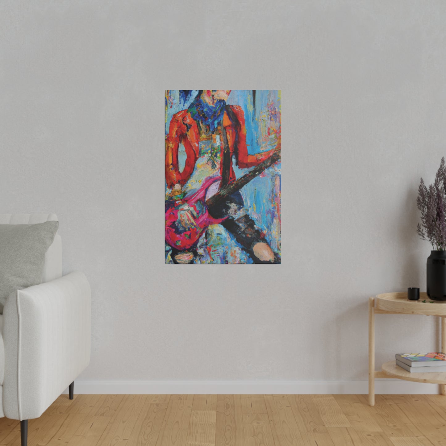 3189X - Rockstar Oil Painting Style Print | Poster | Home Decor | Wall Art | Music Art | Canvas