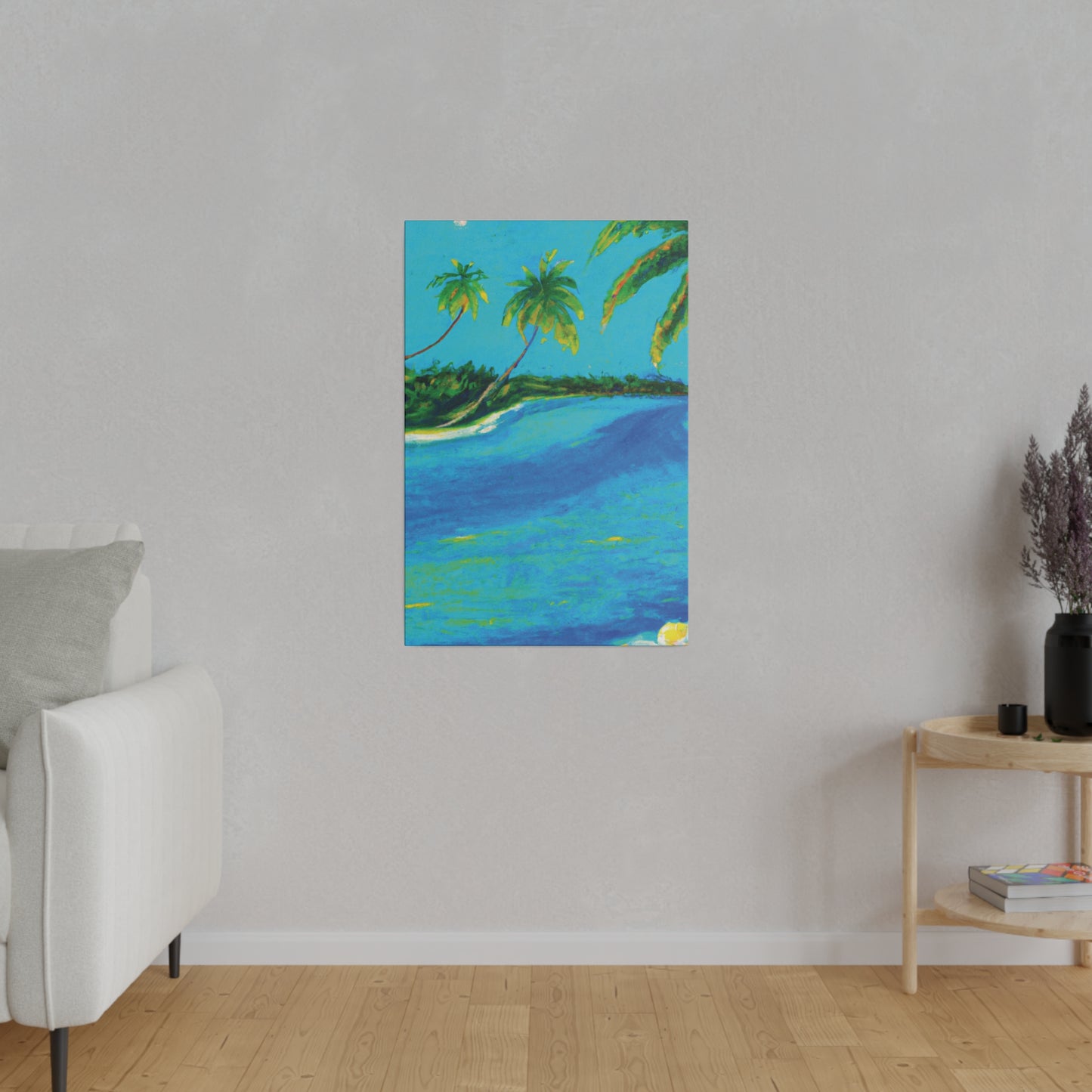 5491K - Bahamas Ocean Painting Print | Bahamas | Ocean | Beach | Poster | Home Decor | Wall Art | Canvas