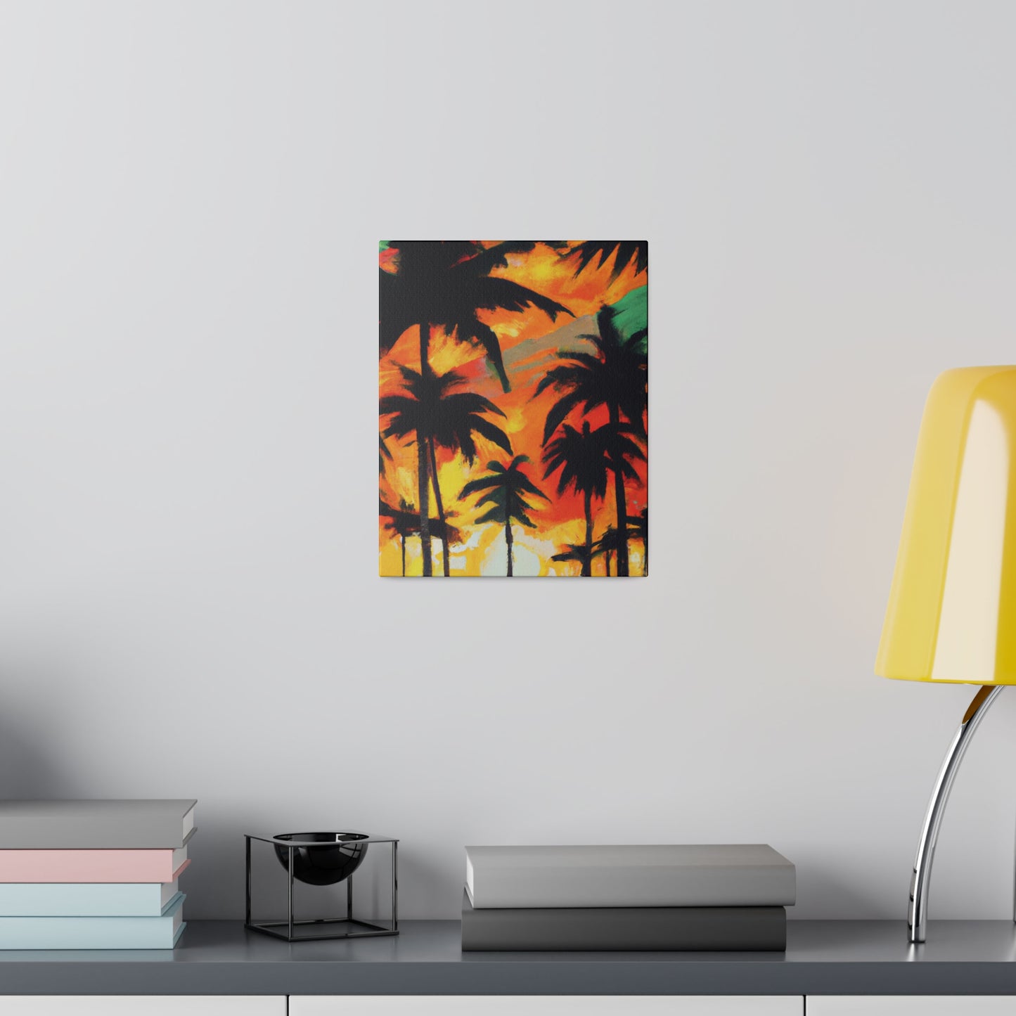 4567E - Miami Beach Sunset Painting Print | Miami | Beach | Sunset | Poster | Home Decor | Wall Art | Canvas