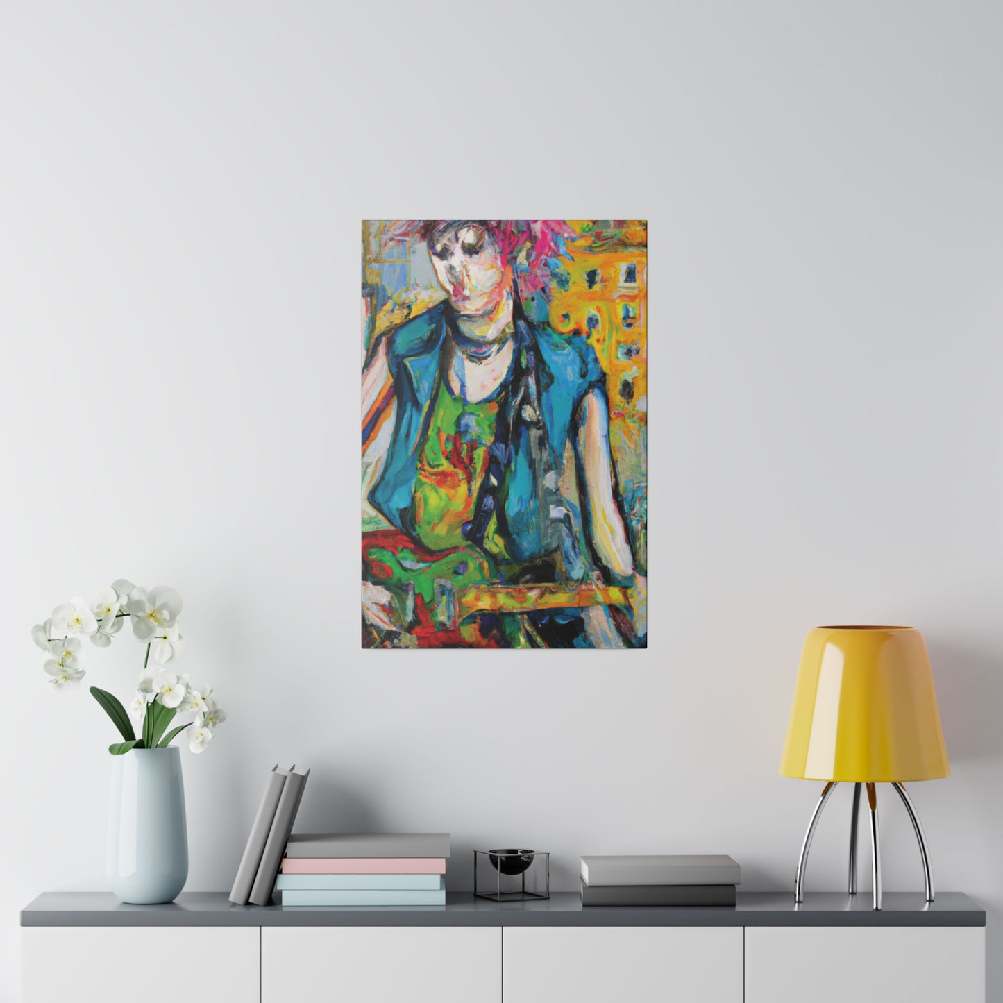 5368N - Rockstar Oil Painting Style Print | Poster | Home Decor | Wall Art | Music Art | Canvas