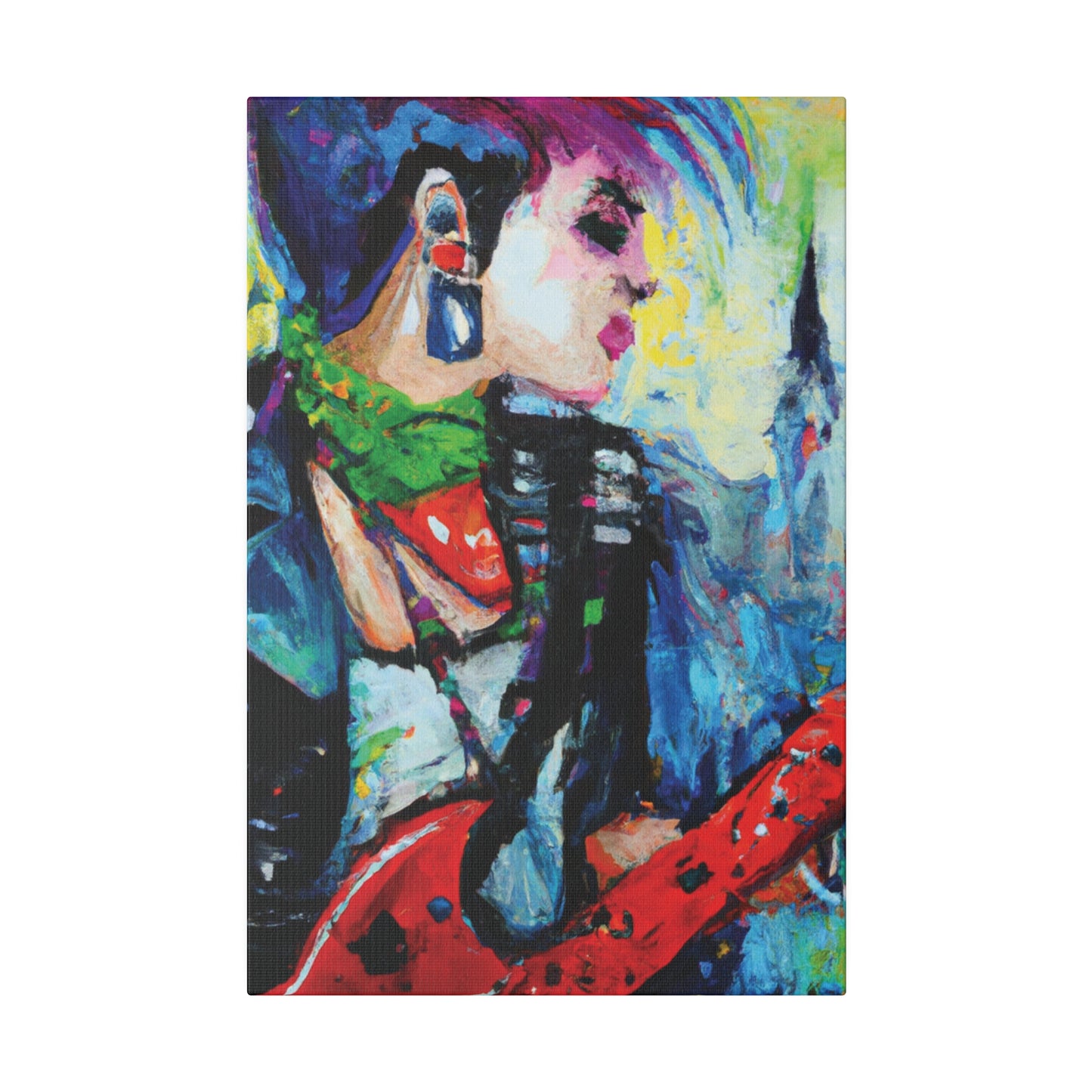 2183C - Rockstar Oil Painting Style Print | Poster | Home Decor | Wall Art | Music Art | Canvas