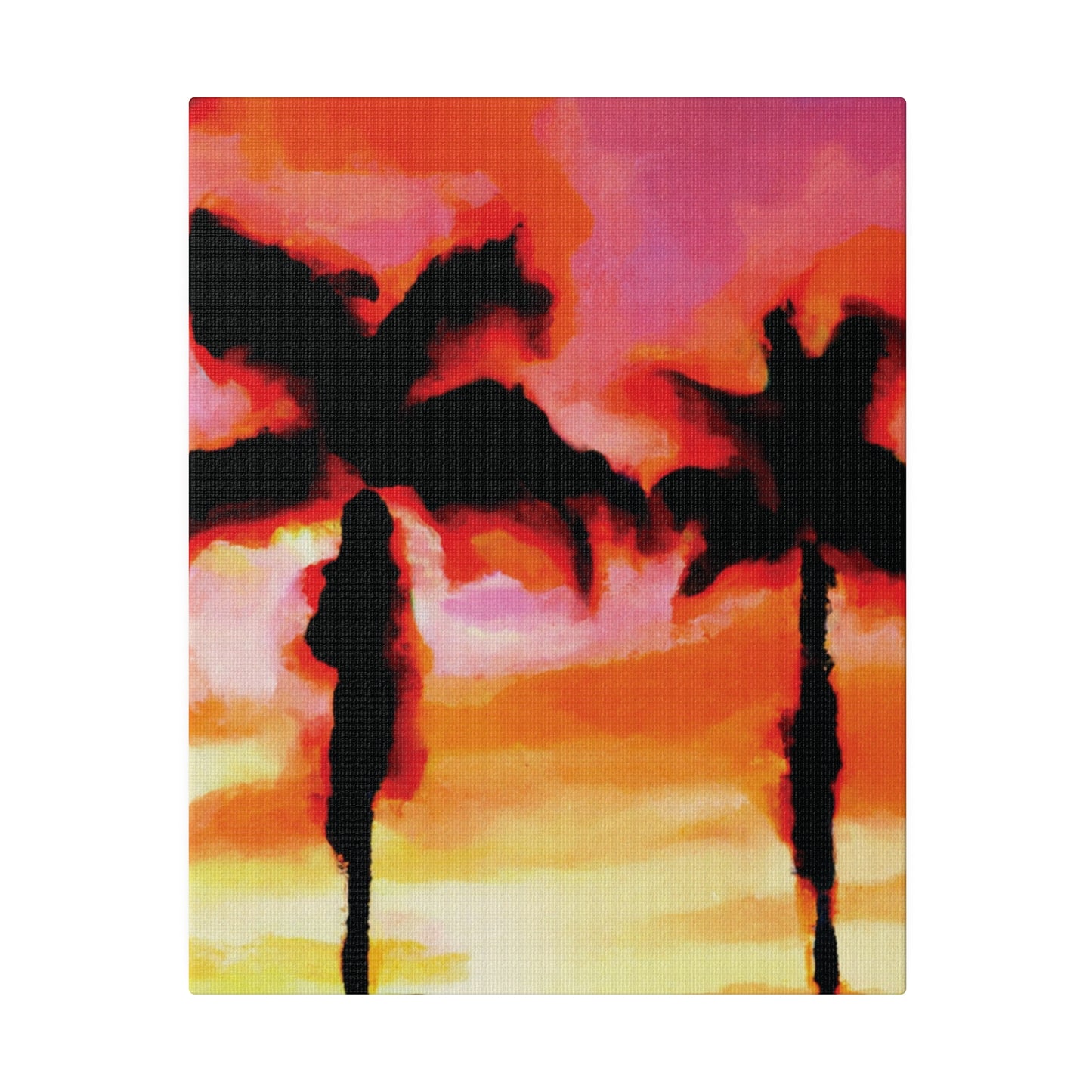 1413Q - Miami Beach Sunset Painting Print | Miami | Beach | Sunset | Poster | Home Decor | Wall Art | Canvas