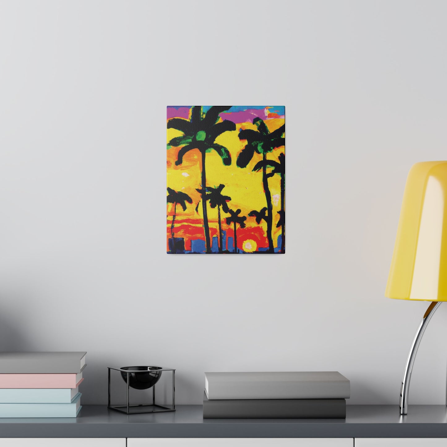 9497Z - Miami Beach Sunset Painting Print | Miami | Beach | Sunset | Poster | Home Decor | Wall Art | Canvas