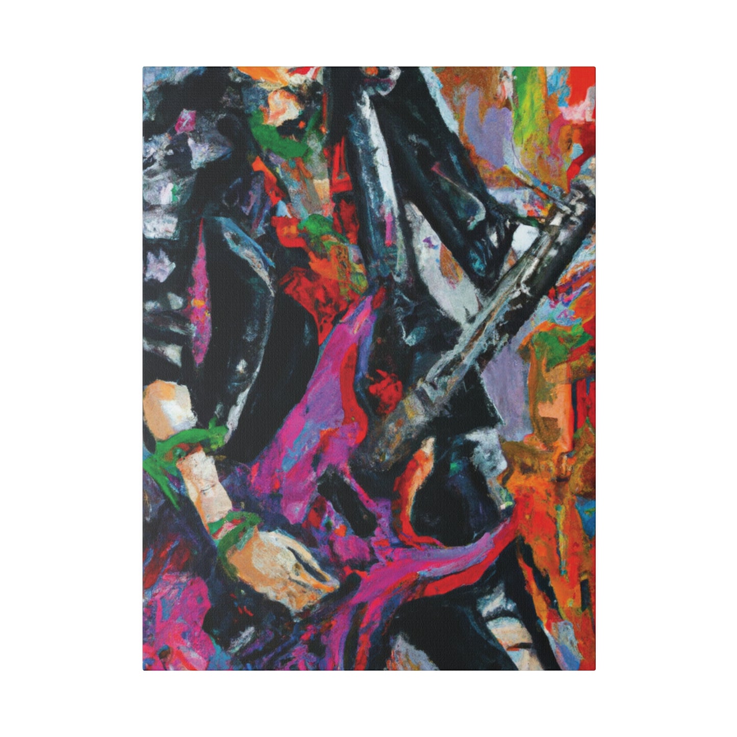 3622Z - Rockstar Oil Painting Style Print | Poster | Home Decor | Wall Art | Music Art | Canvas