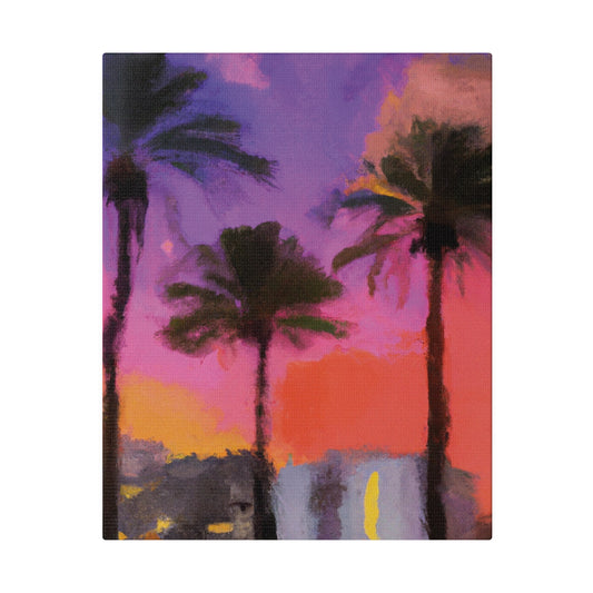 722V - Miami Beach Sunset Painting Print | Miami | Beach | Sunset | Poster | Home Decor | Wall Art | Canvas