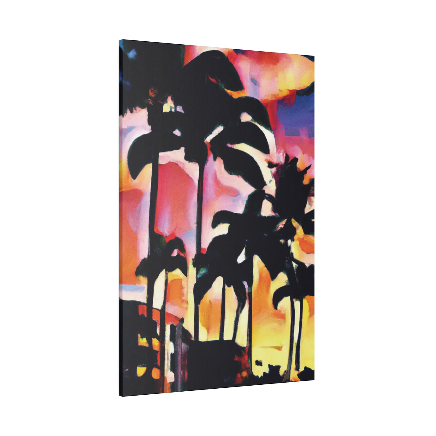 4986G - Miami Beach Sunset Painting Print | Miami | Beach | Sunset | Poster | Home Decor | Wall Art | Canvas