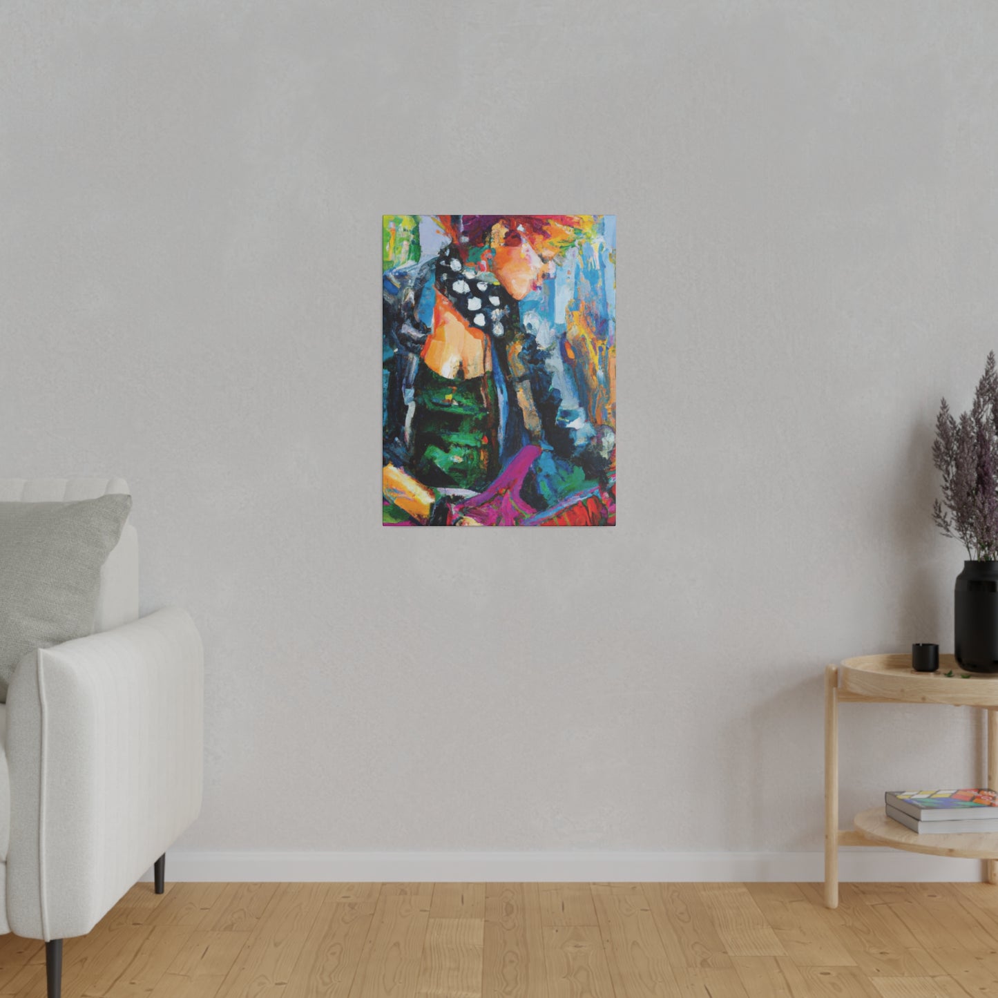 8032E - Rockstar Oil Painting Style Print | Poster | Home Decor | Wall Art | Music Art | Canvas