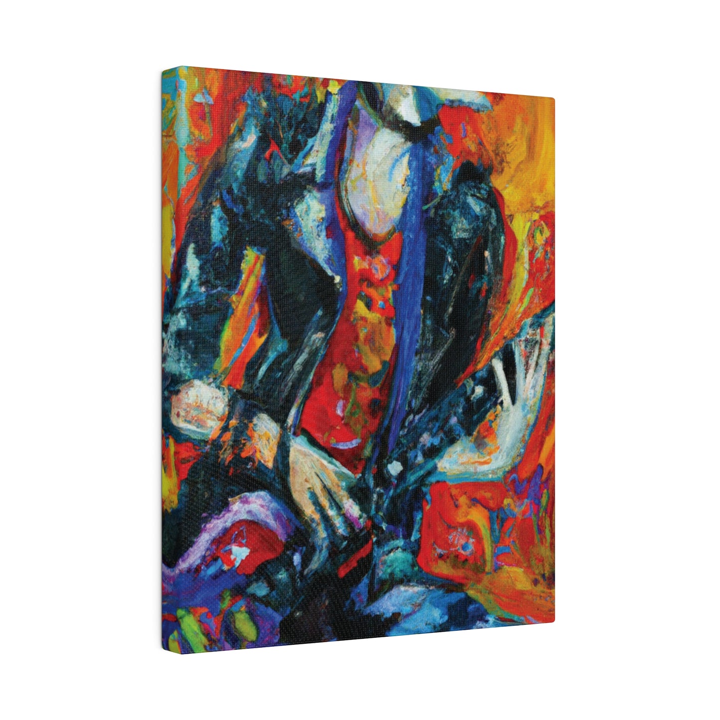 7348F - Rockstar Oil Painting Style Print | Poster | Home Decor | Wall Art | Music Art | Canvas