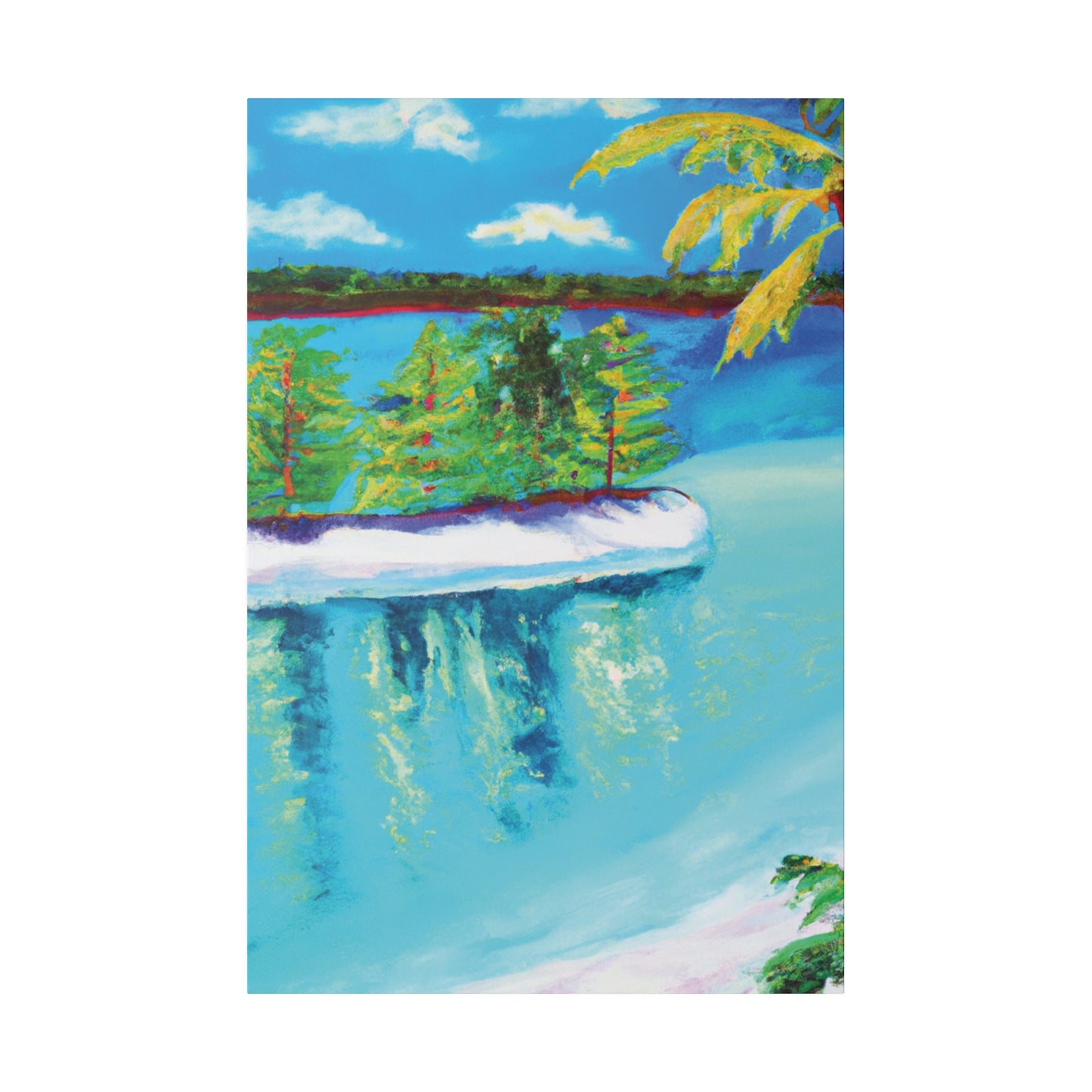 7186C - Bahamas Ocean Painting Print | Bahamas | Ocean | Beach | Poster | Home Decor | Wall Art | Canvas