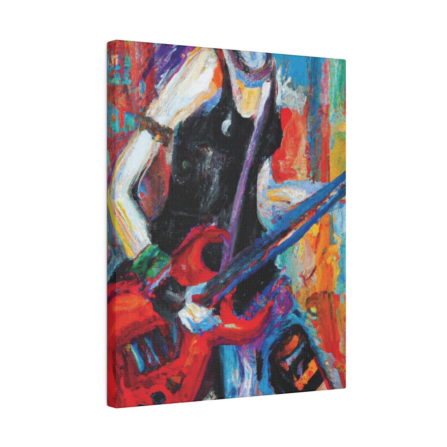 7384Q - Rockstar Oil Painting Style Print | Poster | Home Decor | Wall Art | Music Art | Canvas