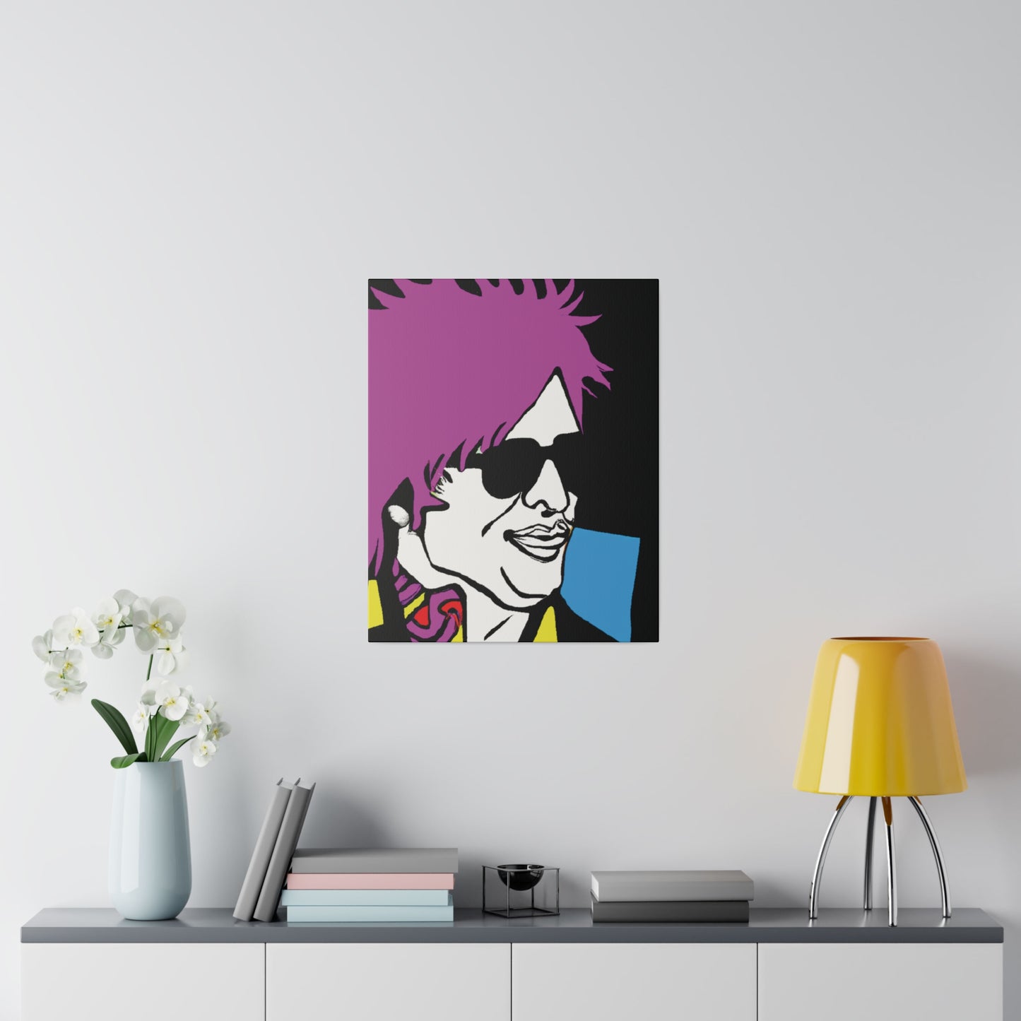 5182H - Rockstar Painting Print | Face | Abstract | Poster | Home Decor | Wall Art | Music Art | Canvas