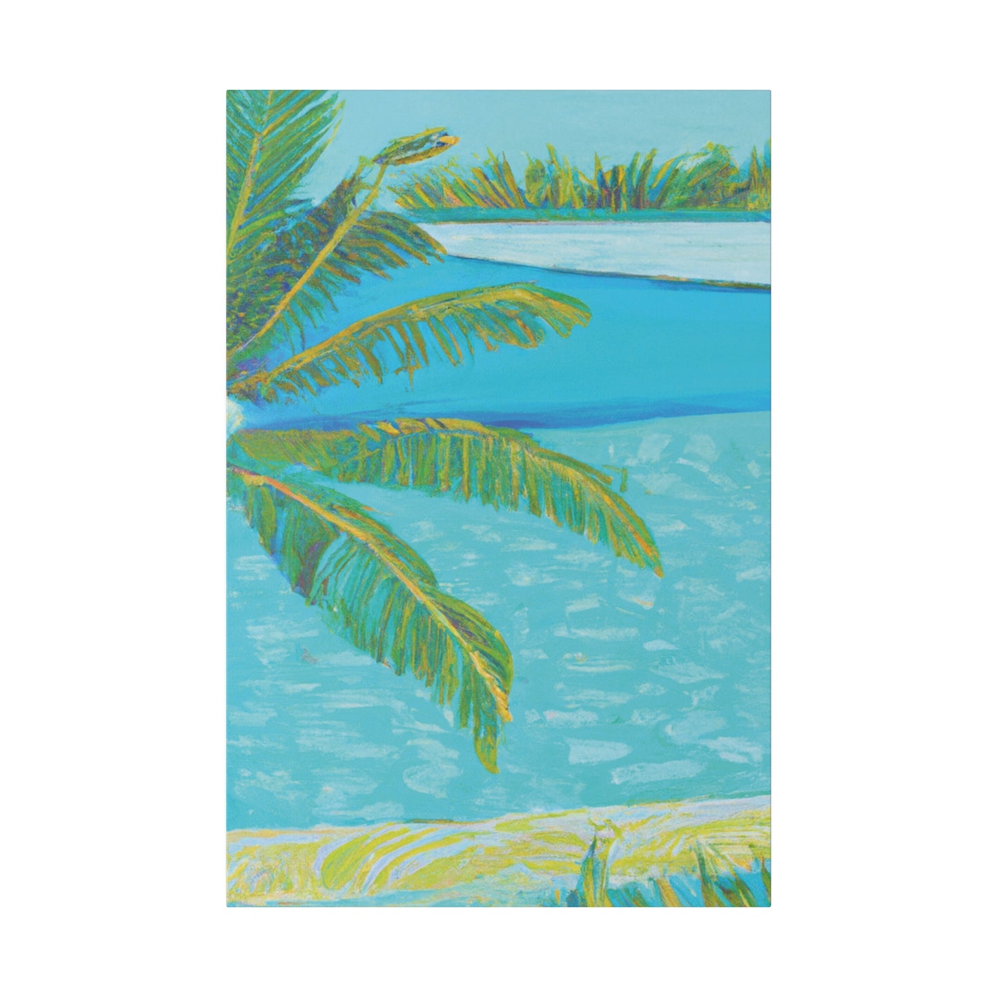 6398H - Bahamas Ocean Painting Print | Bahamas | Ocean | Beach | Poster | Home Decor | Wall Art | Canvas