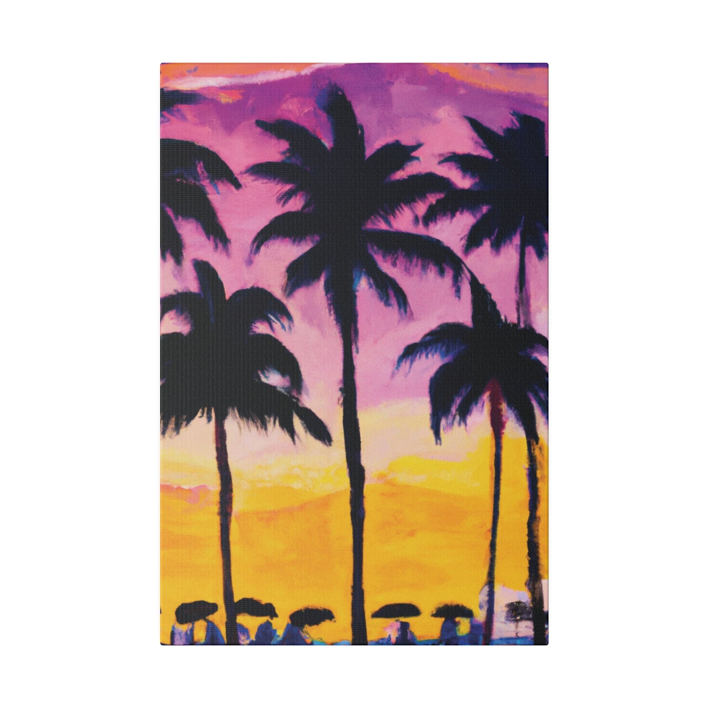 4102I - Miami Beach Sunset Painting Print | Miami | Beach | Sunset | Poster | Home Decor | Wall Art | Canvas