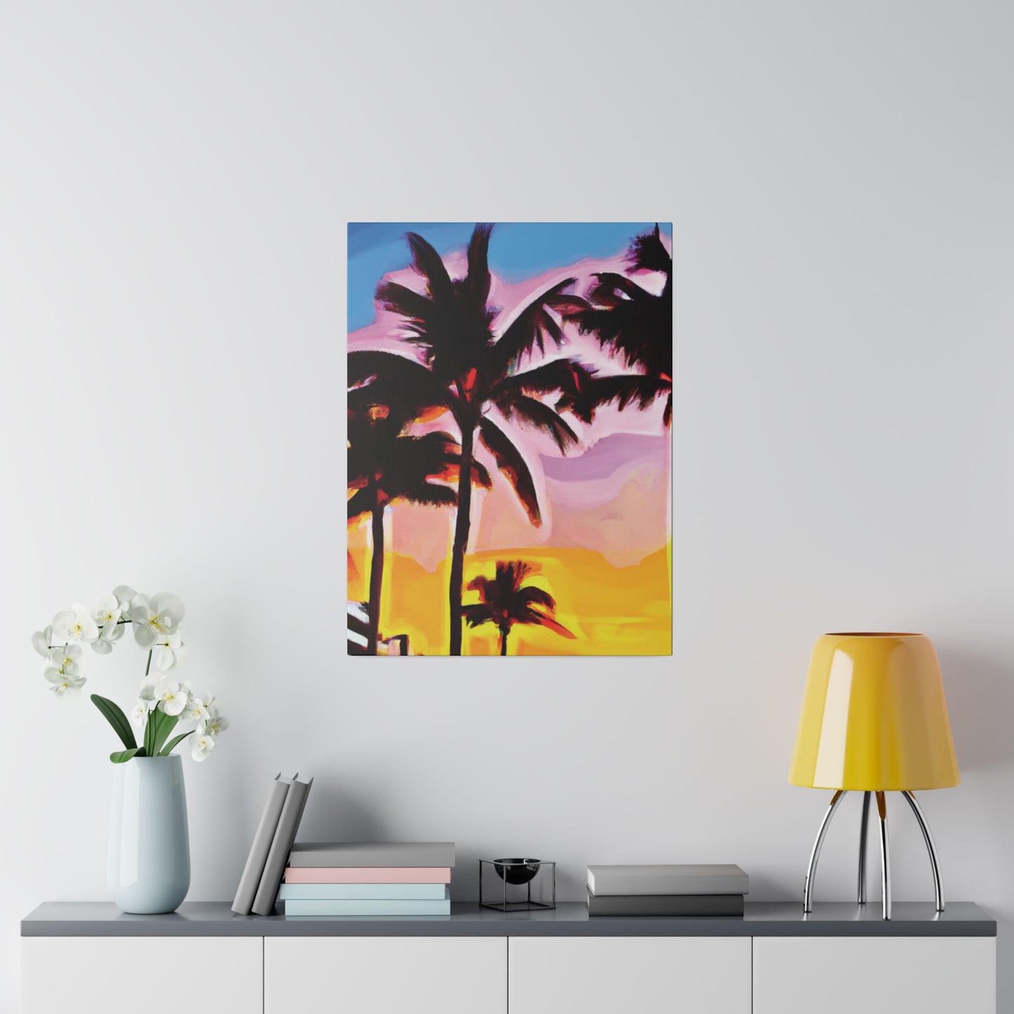 742X - Miami Beach Sunset Painting Print | Miami | Beach | Sunset | Poster | Home Decor | Wall Art | Canvas