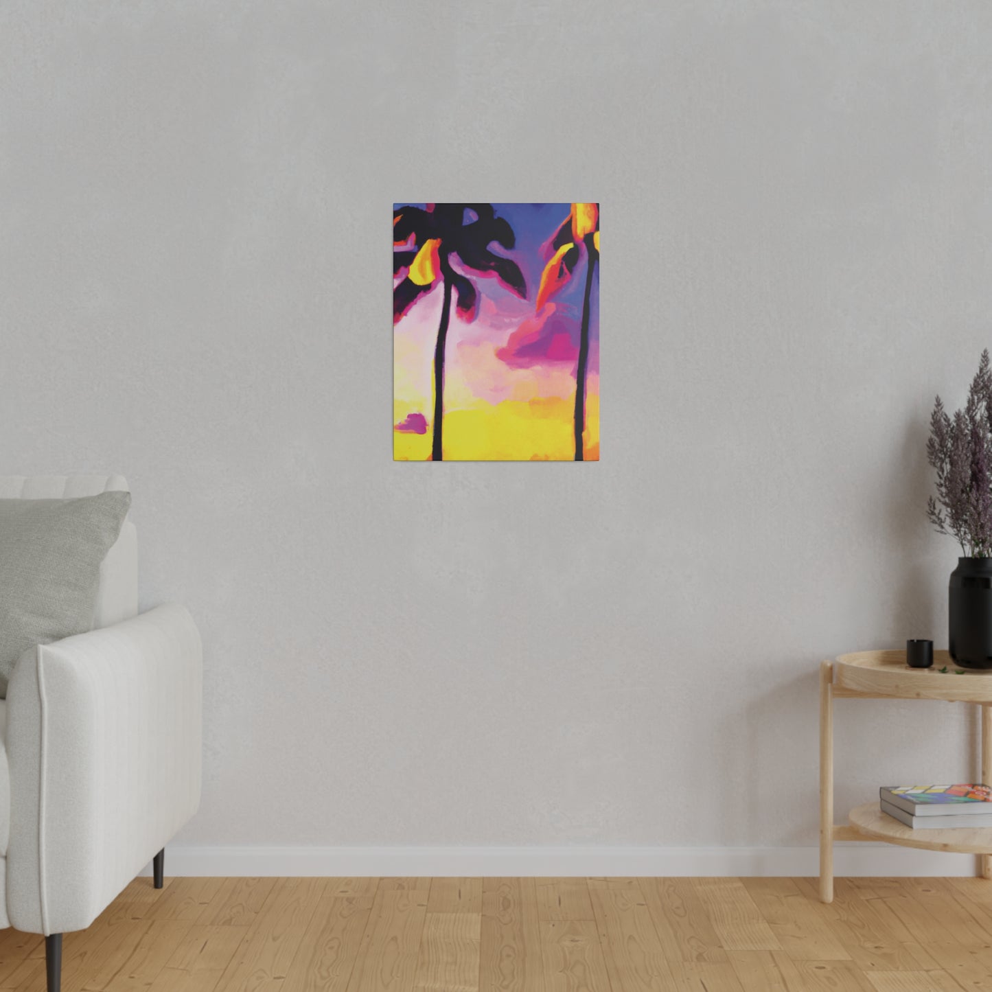 839P - Miami Beach Sunset Painting Print | Miami | Beach | Sunset | Poster | Home Decor | Wall Art | Canvas