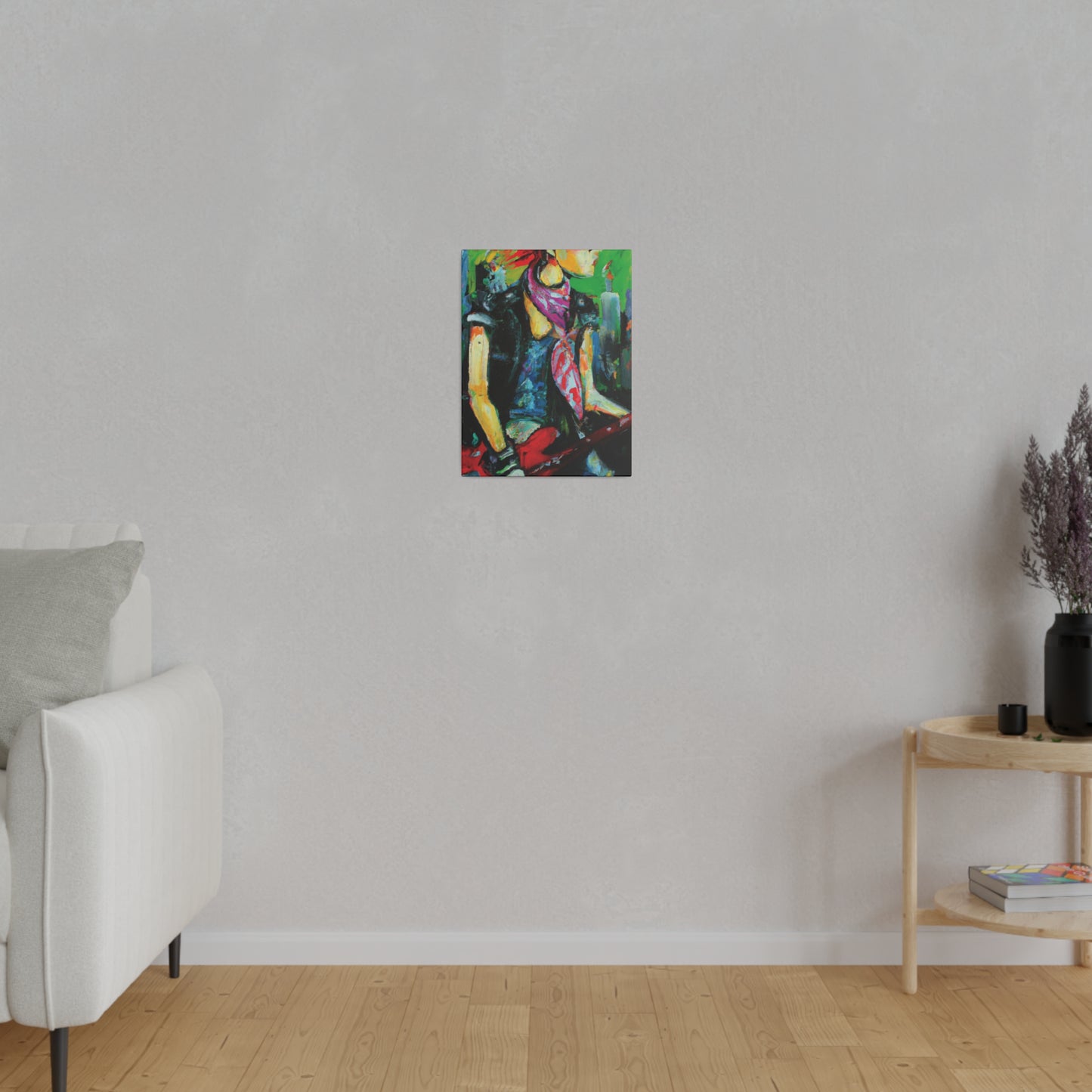 5198V - Rockstar Oil Painting Style Print | Poster | Home Decor | Wall Art | Music Art | Canvas