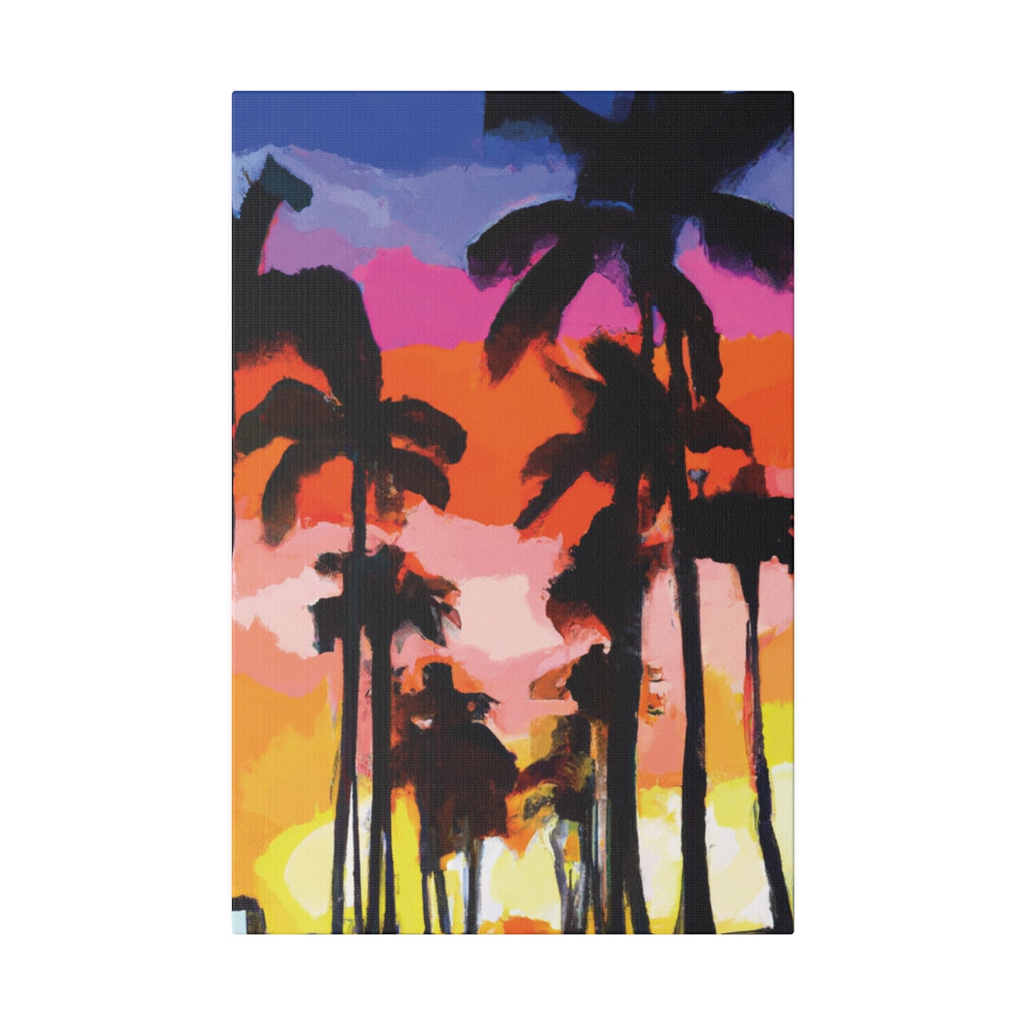 5857E - Miami Beach Sunset Painting Print | Miami | Beach | Sunset | Poster | Home Decor | Wall Art | Canvas