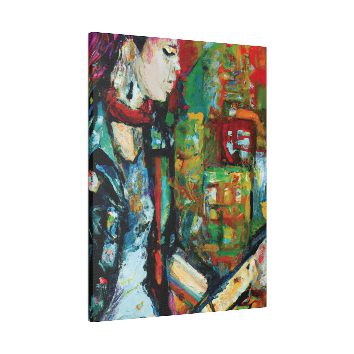 7134Y - Rockstar Oil Painting Style Print | Poster | Home Decor | Wall Art | Music Art | Canvas