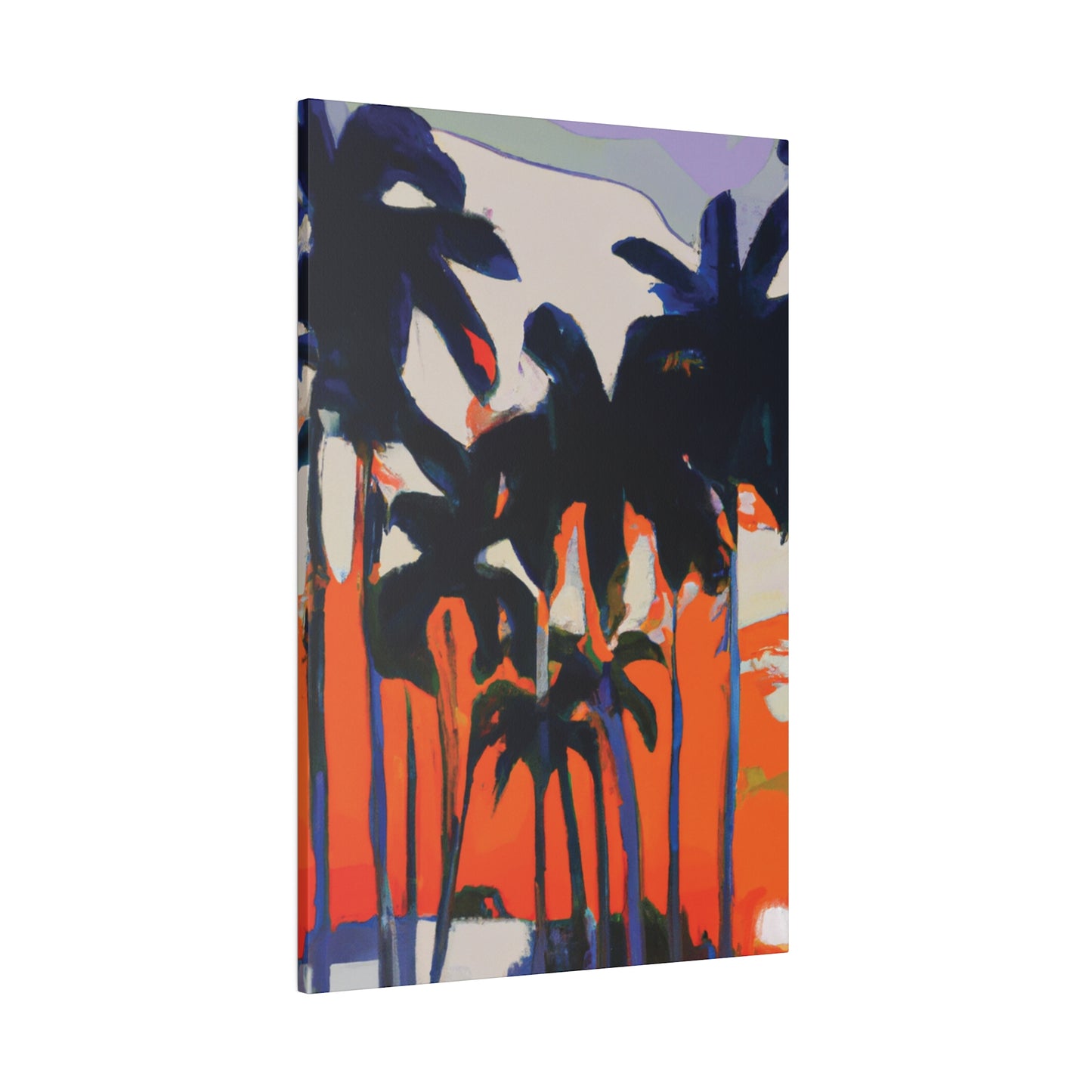 7345M - Miami Beach Sunset Painting Print | Miami | Beach | Sunset | Poster | Home Decor | Wall Art | Canvas