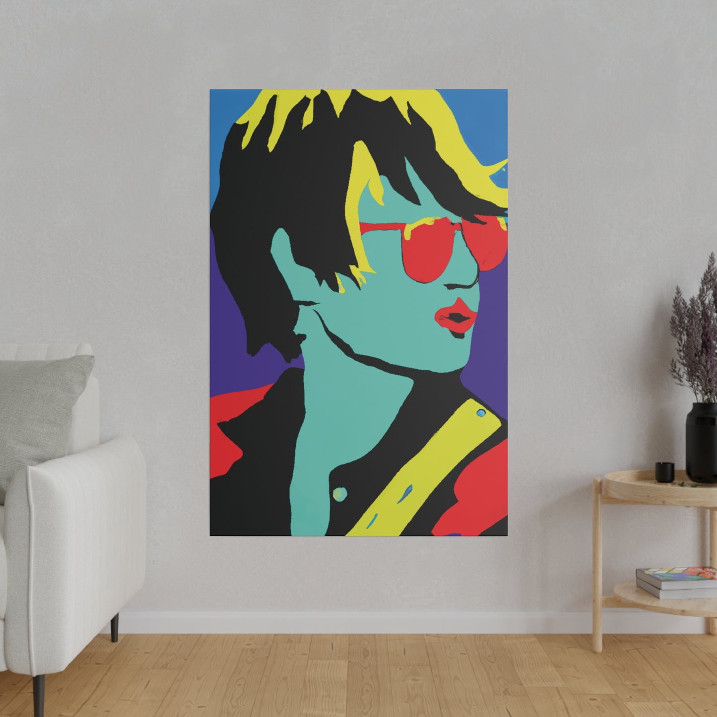 3234H - Rockstar Painting Print | Face | Abstract | Poster | Home Decor | Wall Art | Music Art | Canvas