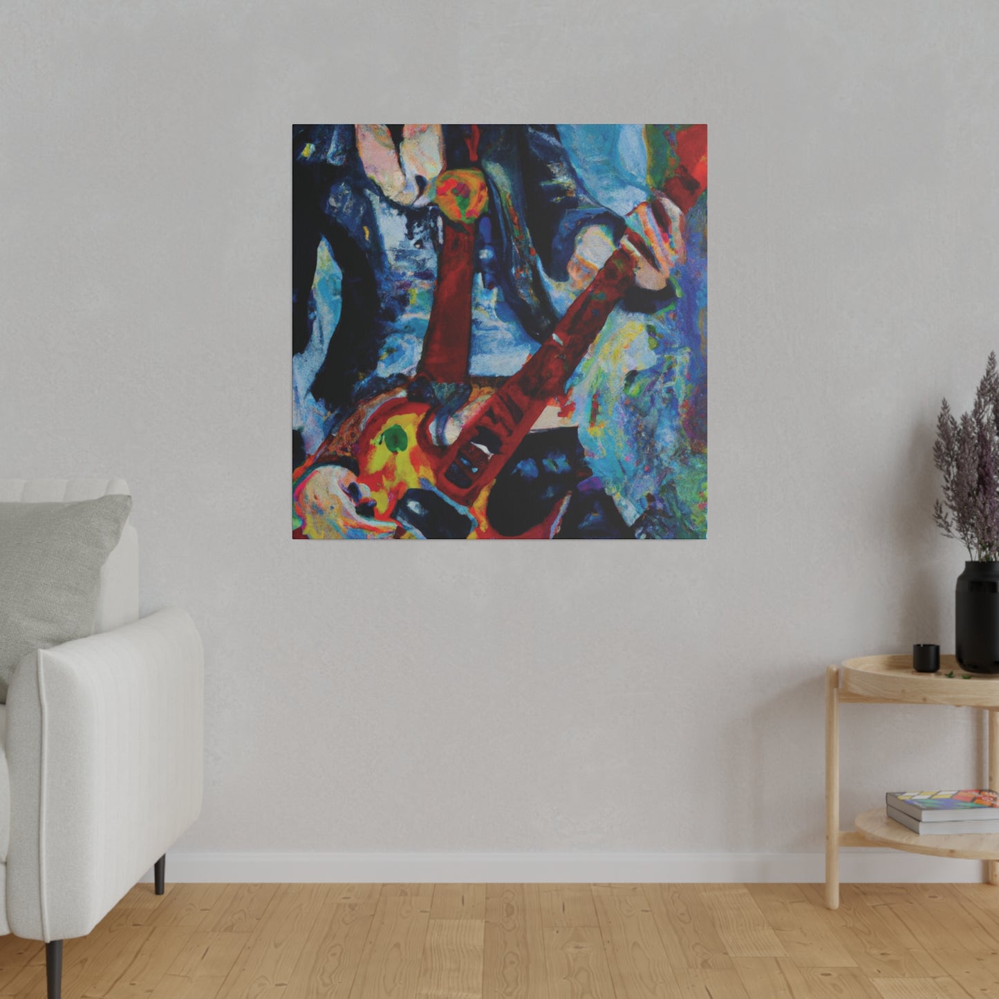 7105A - Rockstar Oil Painting Style Print | Poster | Home Decor | Wall Art | Music Art | Canvas