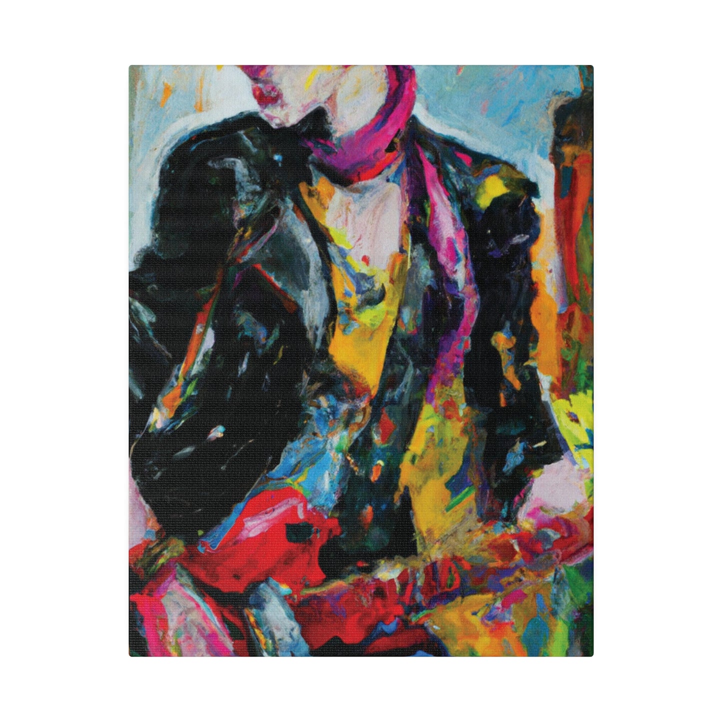 8178F - Rockstar Oil Painting Style Print | Poster | Home Decor | Wall Art | Music Art | Canvas