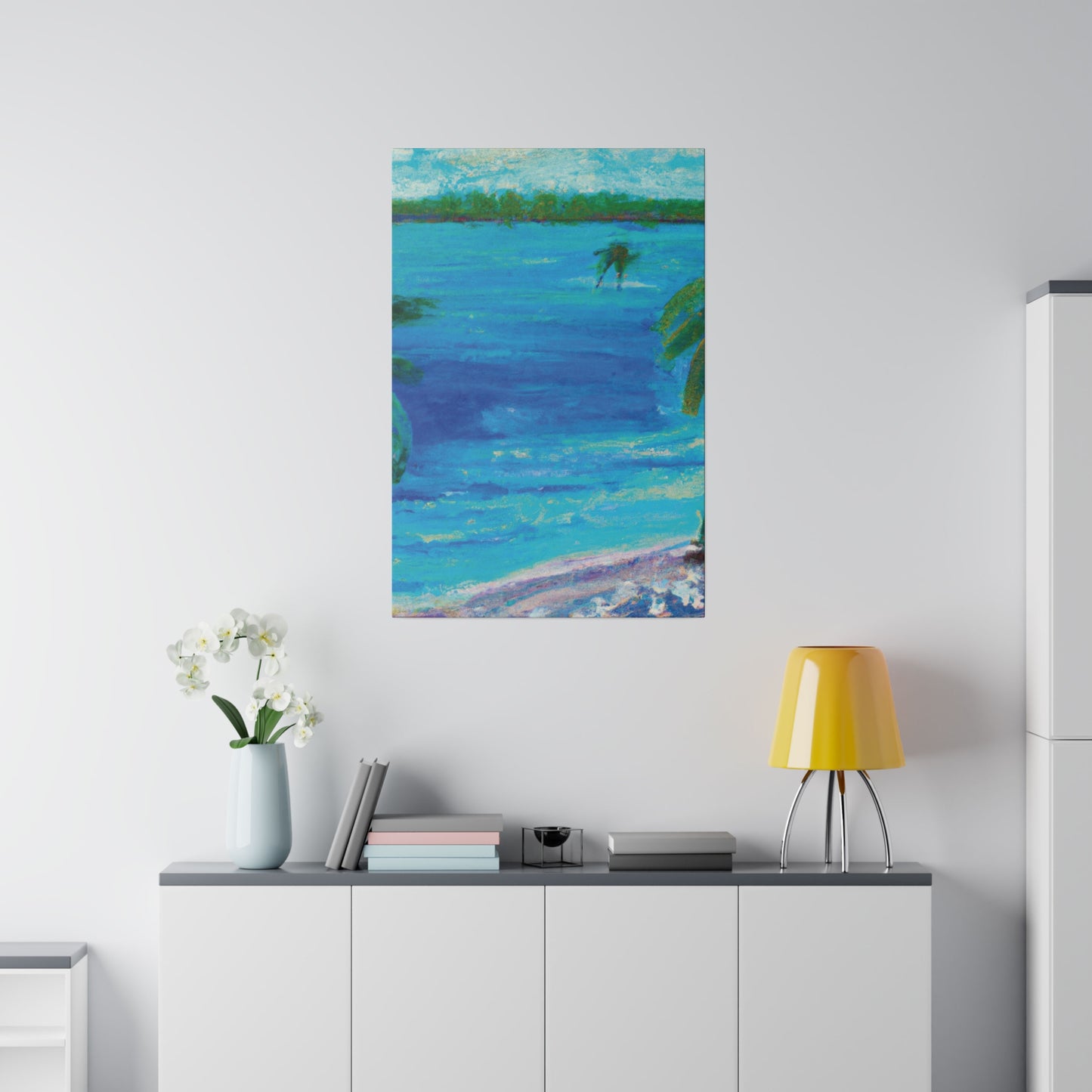 5105Q - Bahamas Ocean Painting Print | Bahamas | Ocean | Beach | Poster | Home Decor | Wall Art | Canvas