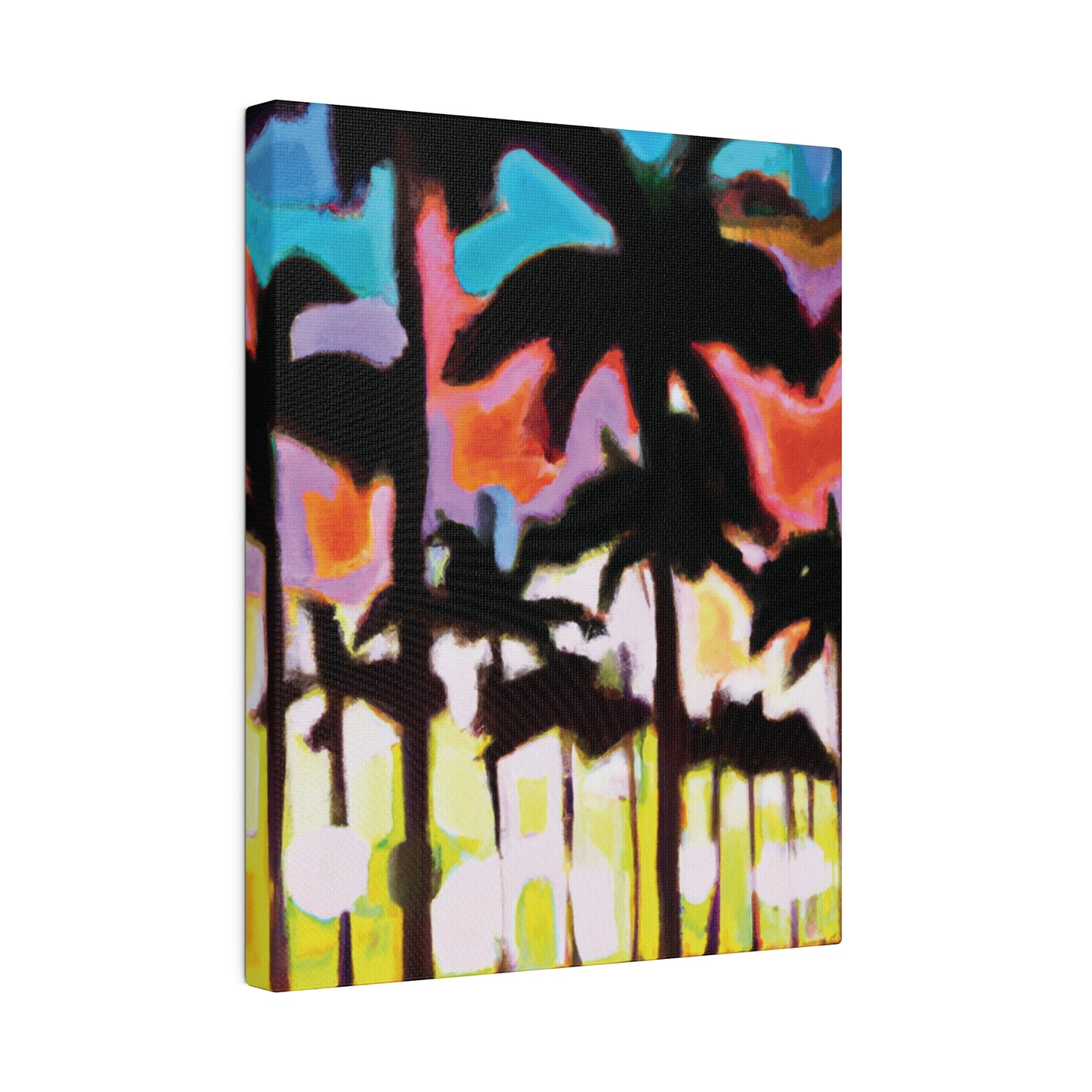 8596C - Miami Beach Sunset Painting Print | Miami | Beach | Sunset | Poster | Home Decor | Wall Art | Canvas