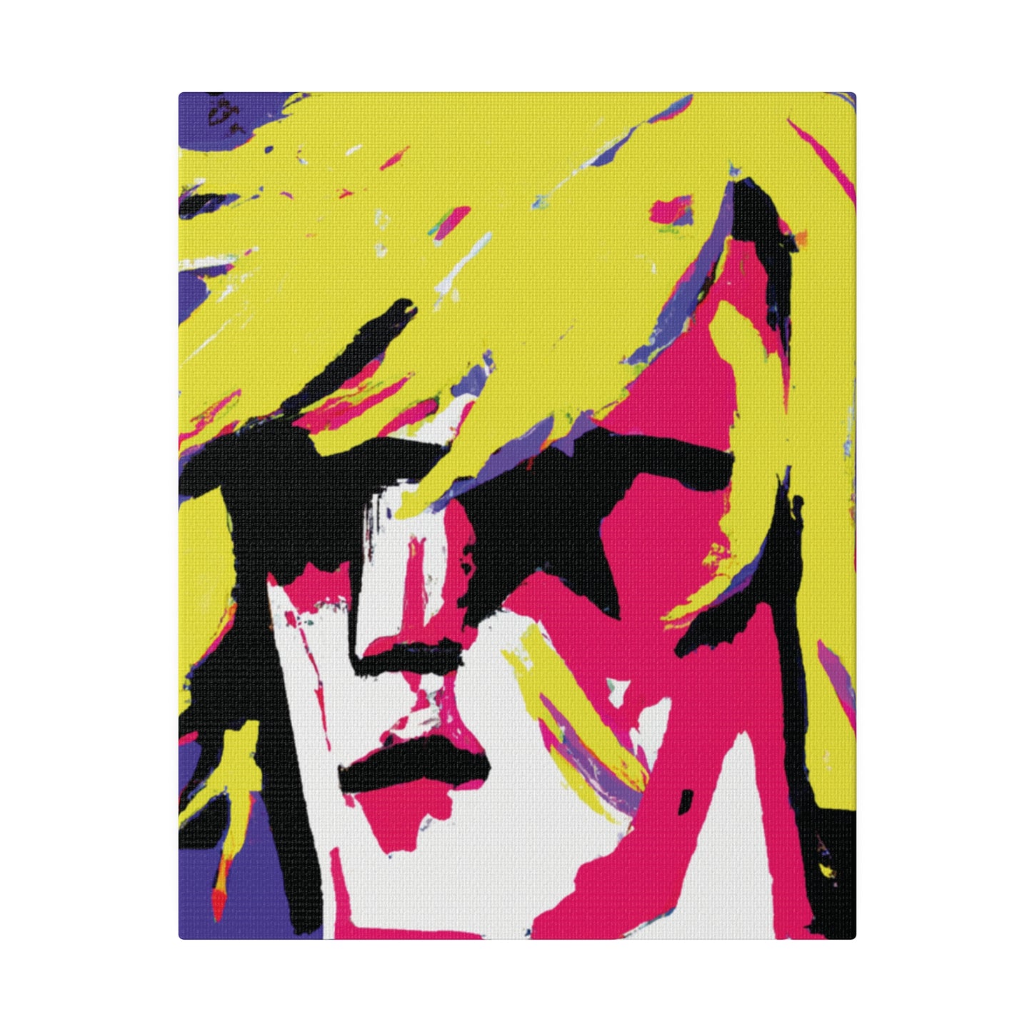 7709F - Rockstar Painting Print | Face | Abstract | Poster | Home Decor | Wall Art | Music Art | Canvas