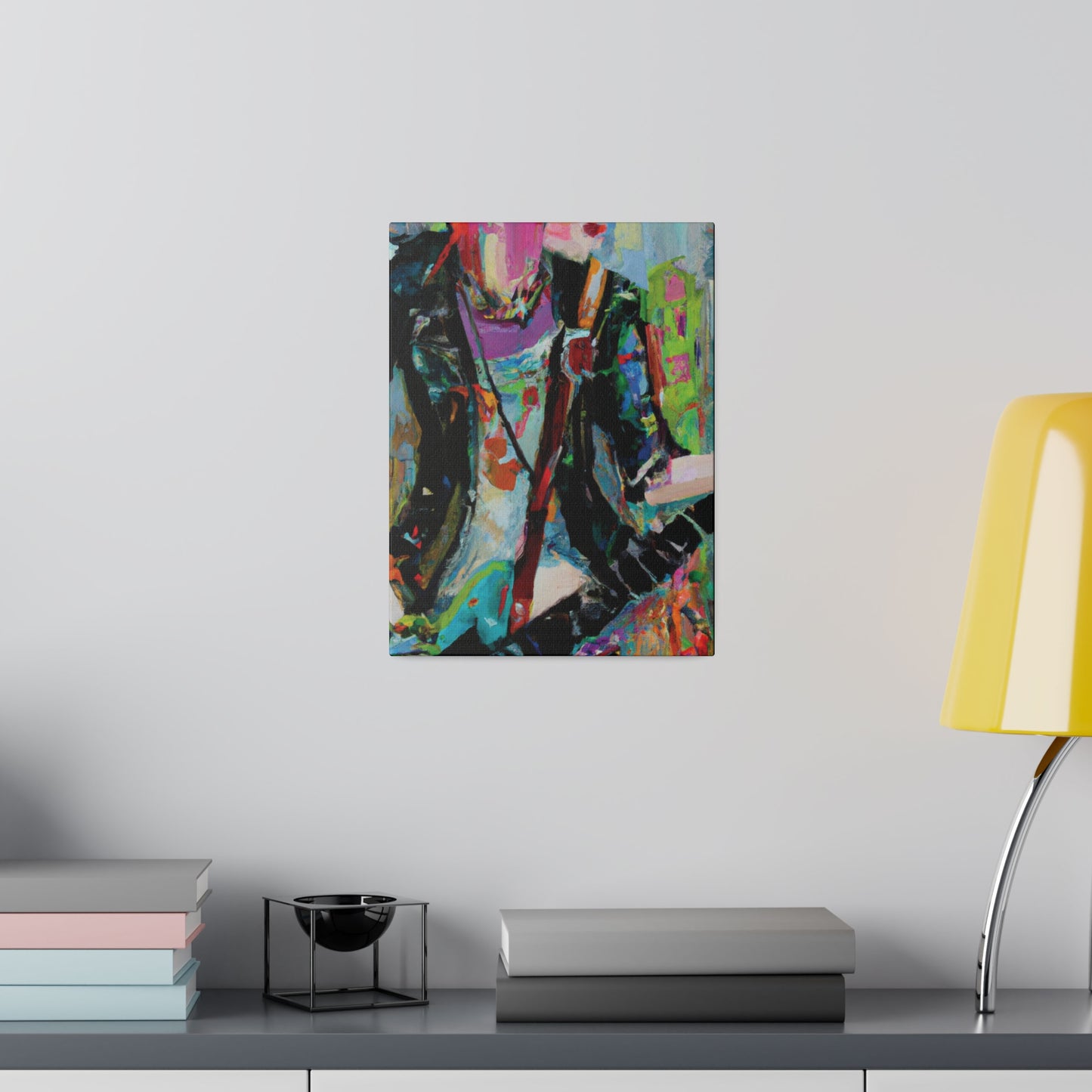 745O - Rockstar Oil Painting Style Print | Poster | Home Decor | Wall Art | Music Art | Canvas