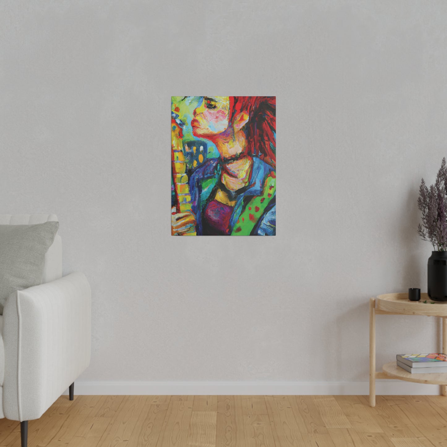 4898X - Rockstar Oil Painting Style Print | Poster | Home Decor | Wall Art | Music Art | Canvas