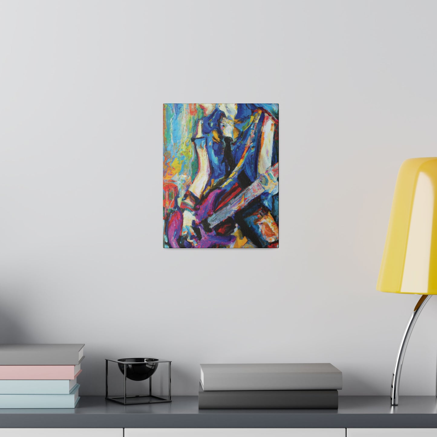 3886Z - Rockstar Oil Painting Style Print | Poster | Home Decor | Wall Art | Music Art | Canvas