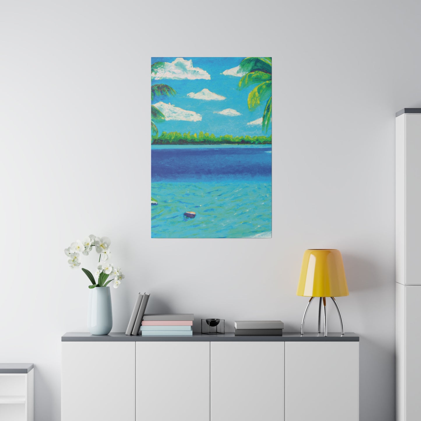 4513K - Bahamas Ocean Painting Print | Bahamas | Ocean | Beach | Poster | Home Decor | Wall Art | Canvas