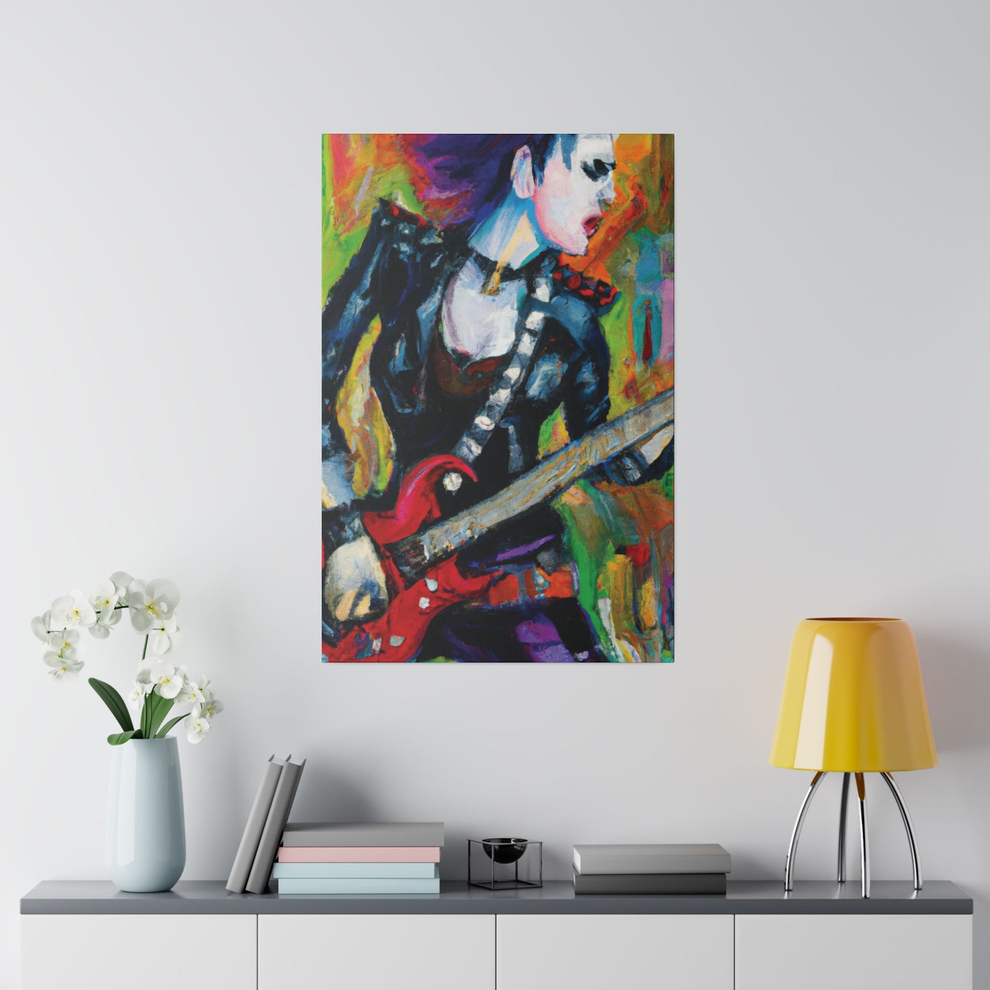 3315A - Rockstar Oil Painting Style Print | Poster | Home Decor | Wall Art | Music Art | Canvas