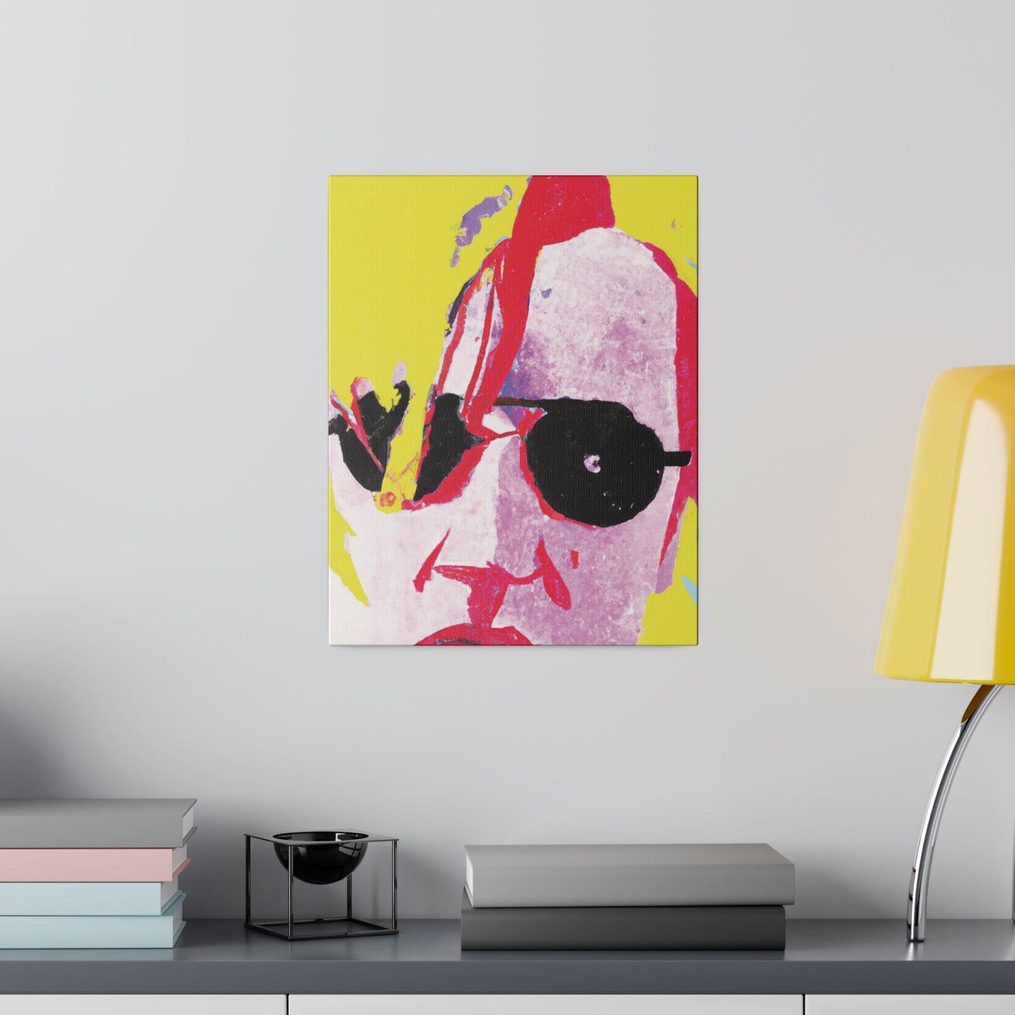 5921U - Rockstar Painting Print | Face | Abstract | Poster | Home Decor | Wall Art | Music Art | Canvas