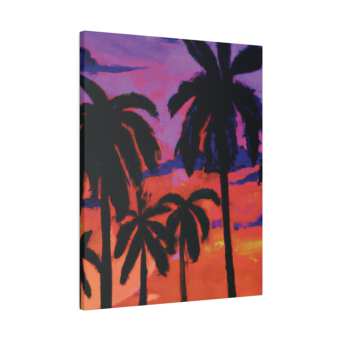 8314G - Miami Beach Sunset Painting Print | Miami | Beach | Sunset | Poster | Home Decor | Wall Art | Canvas