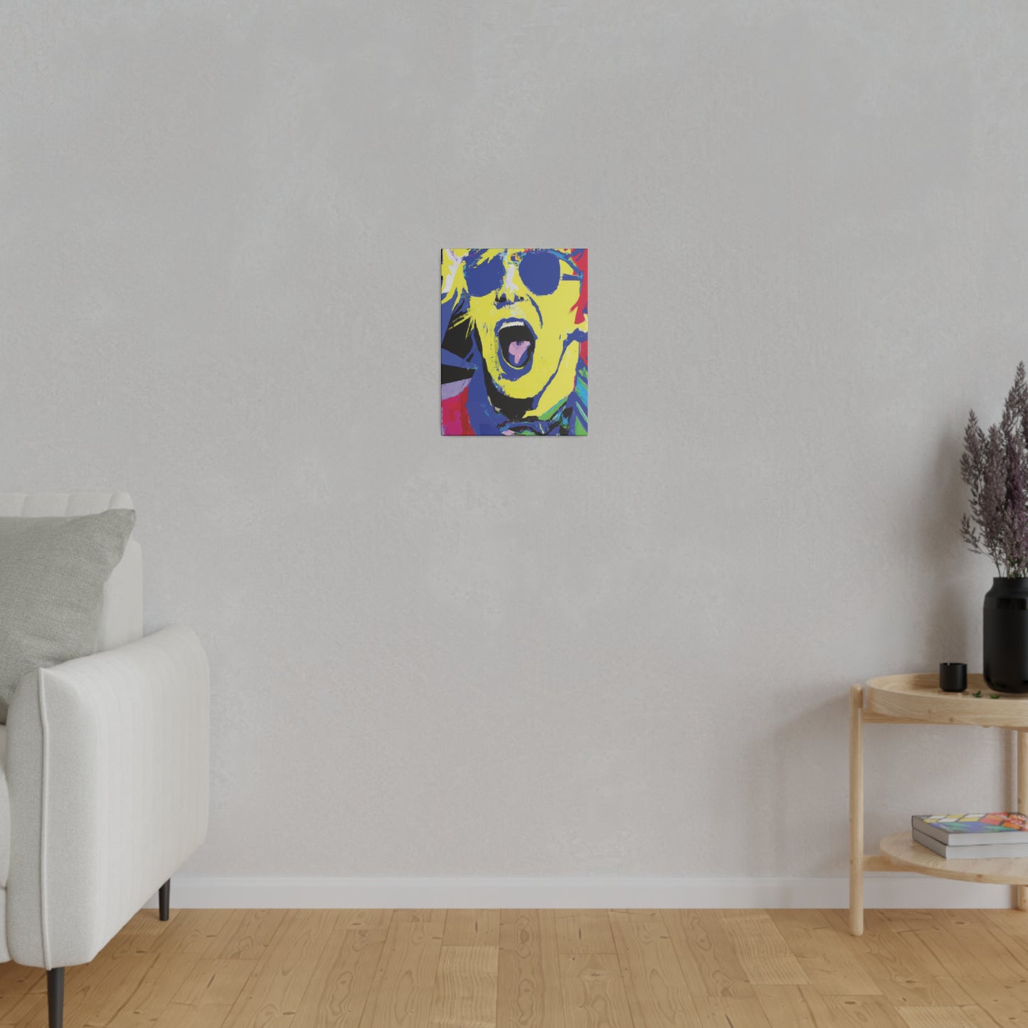 7451T - Rockstar Painting Print | Face | Abstract | Poster | Home Decor | Wall Art | Music Art | Canvas